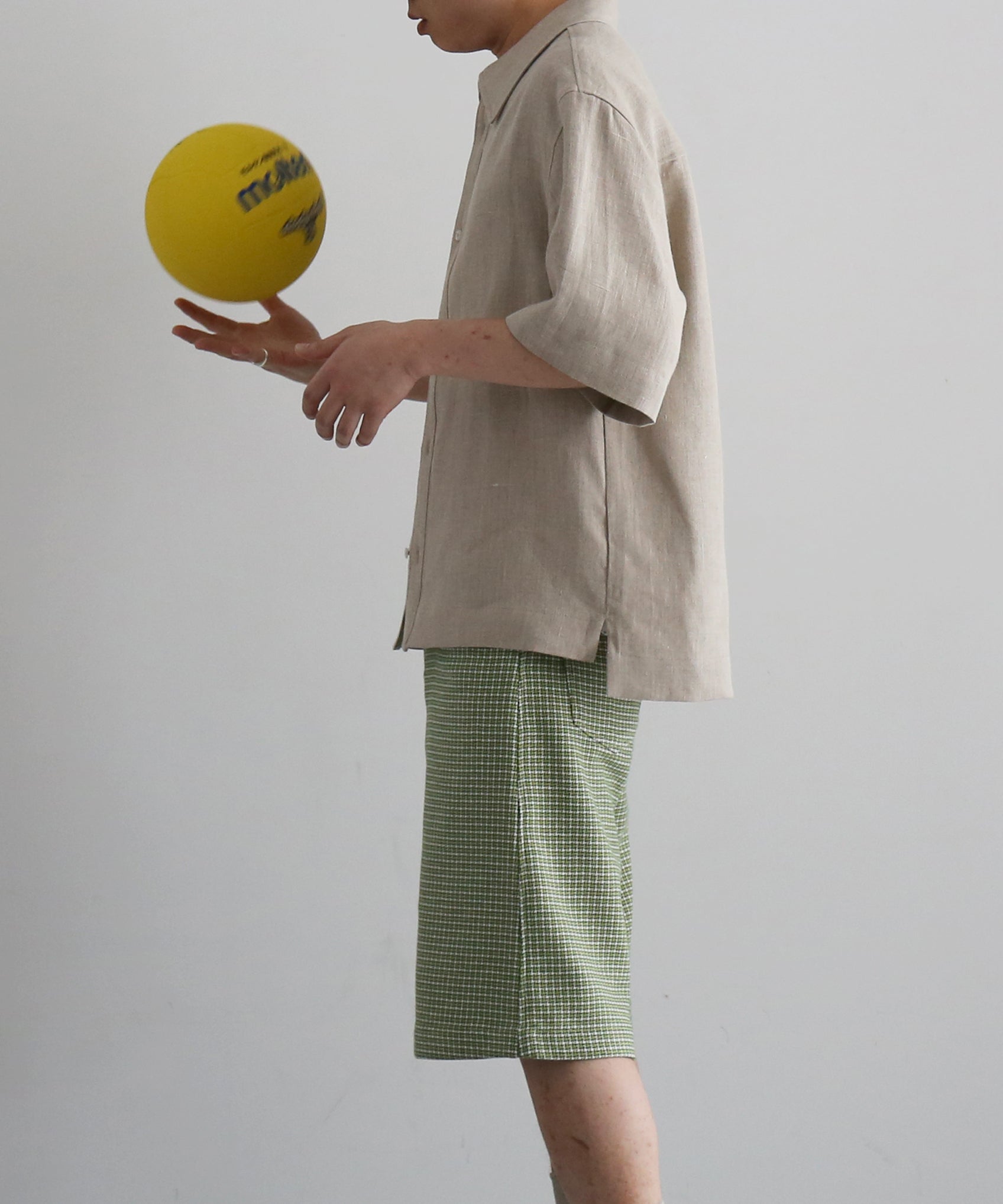 sefr Dao shirt "BEIGE CONCRETE LINEN"