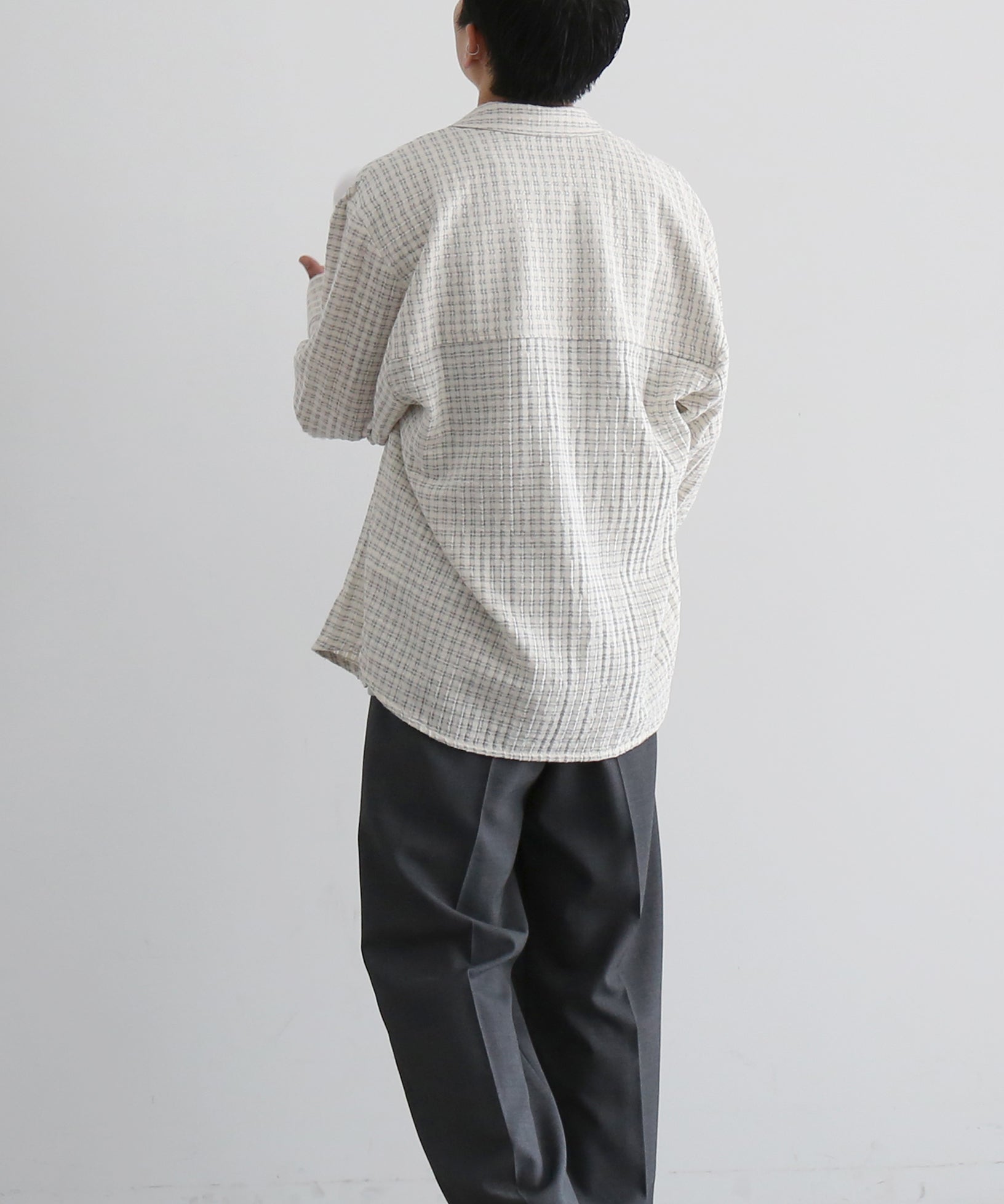 sefr Wes shirt "SUBTLE BEIGE CHECK"