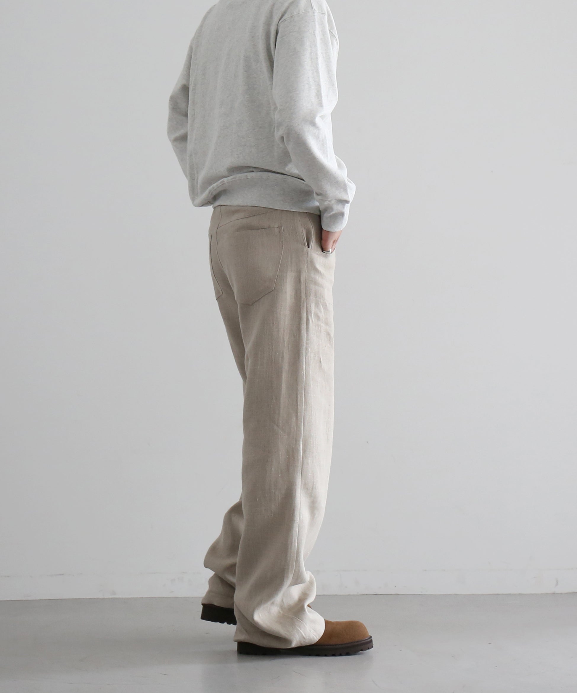 sefr Arno trouser "BEIGE CONCRETE LINEN"