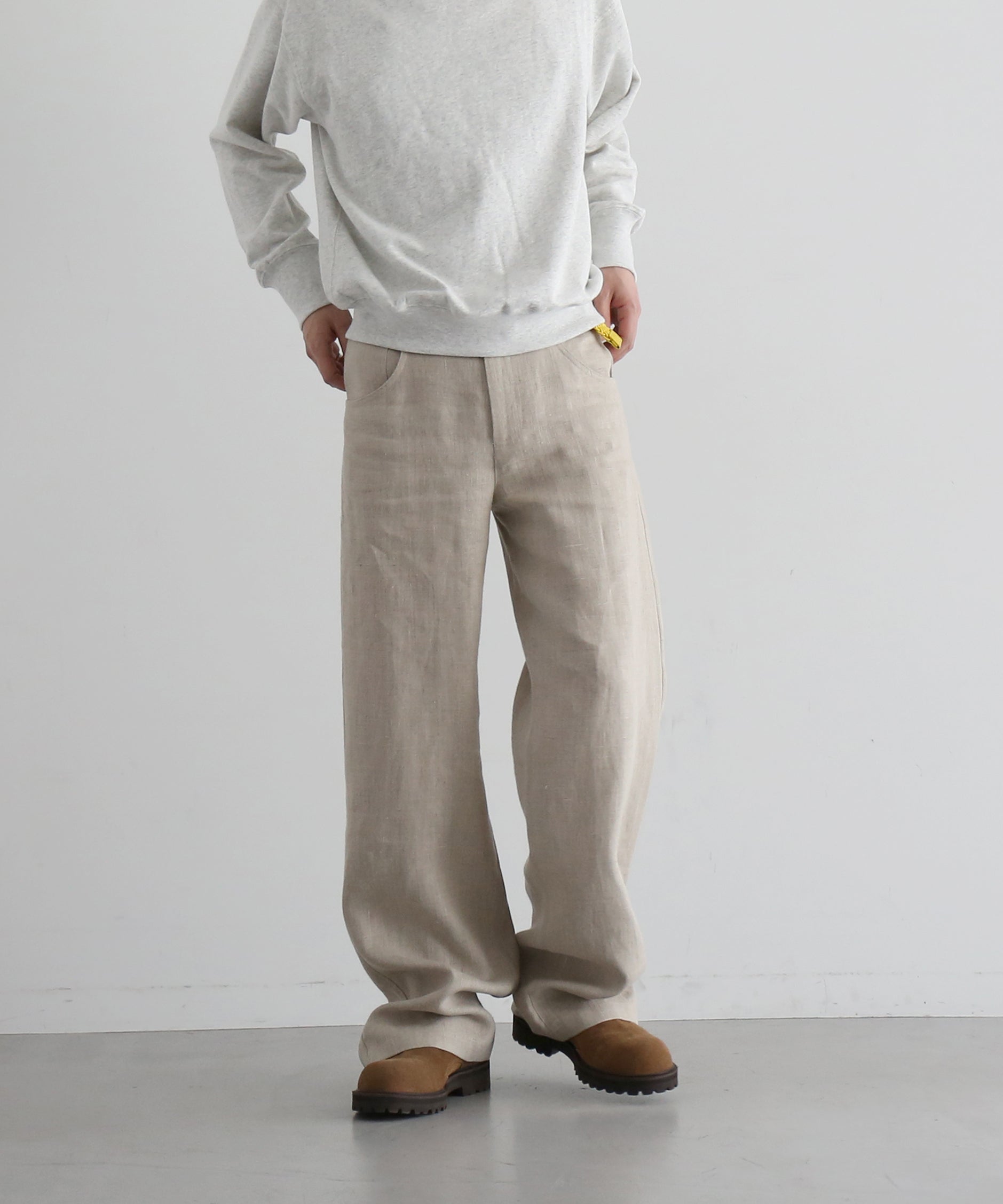 sefr Arno trouser "BEIGE CONCRETE LINEN"