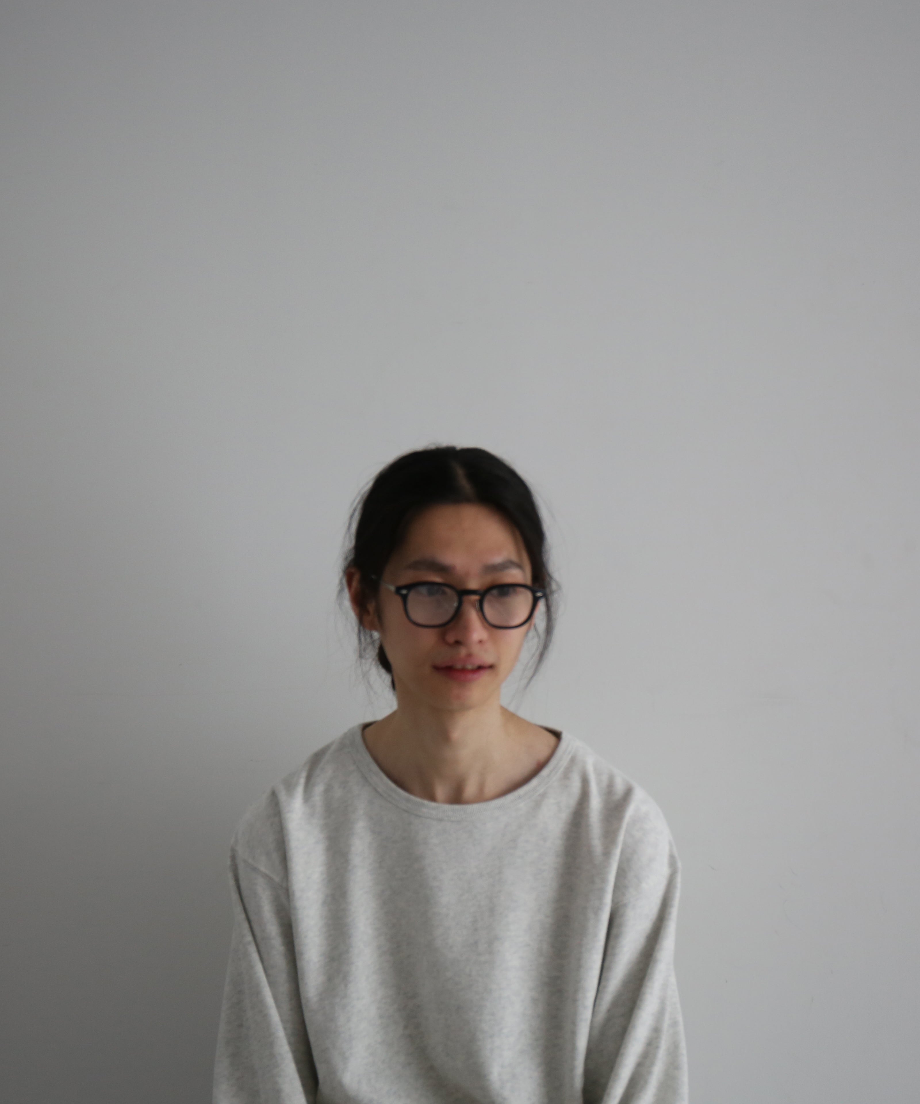 NOCHINO OPTICAL "Jifusan" "#1 GLOSS BLACK × CLEAR to GREY"