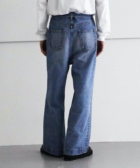 yass Belted denim trouser used "INDIGO"