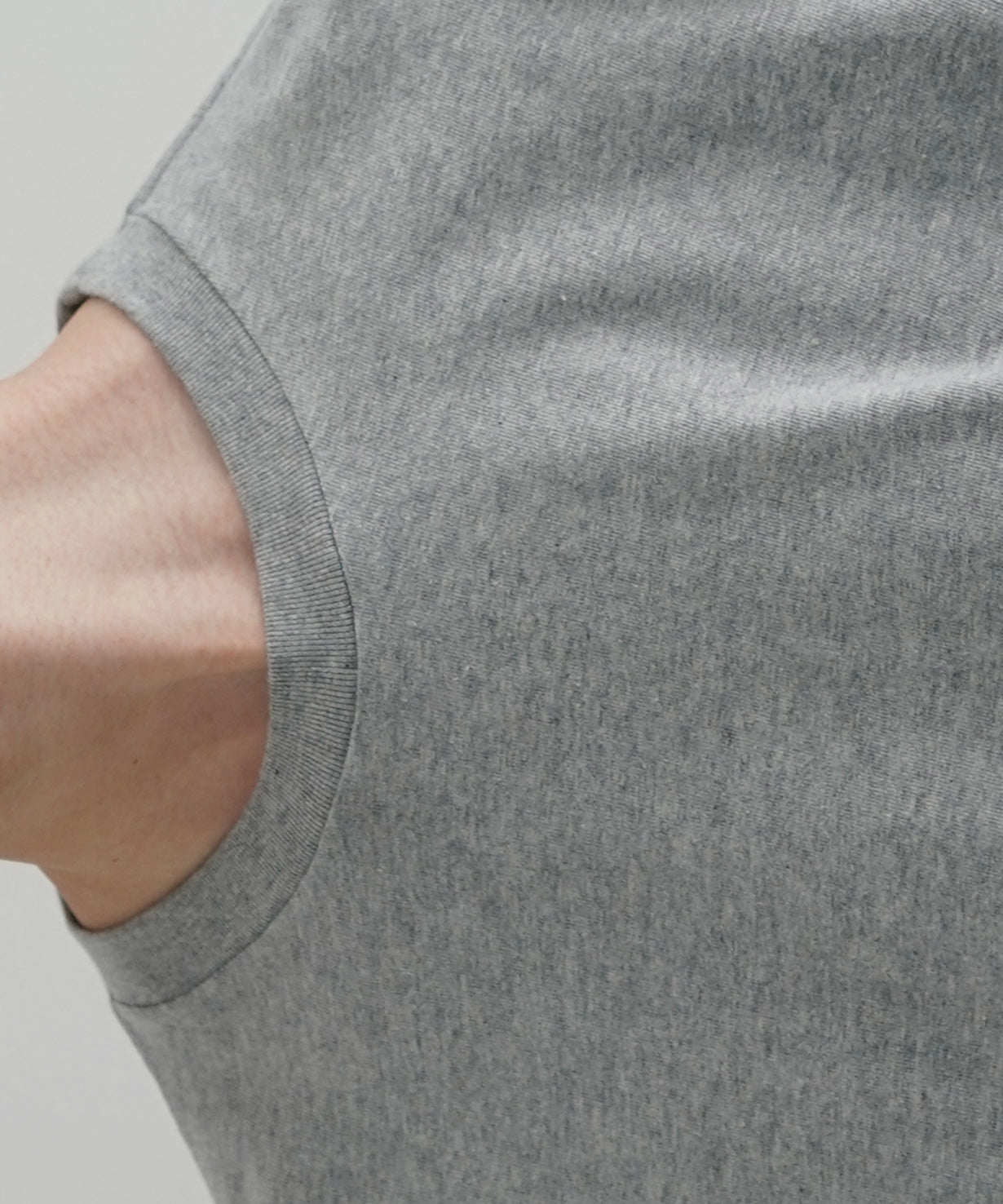 AURALEE Seamless l/s tee "TOP GRAY"