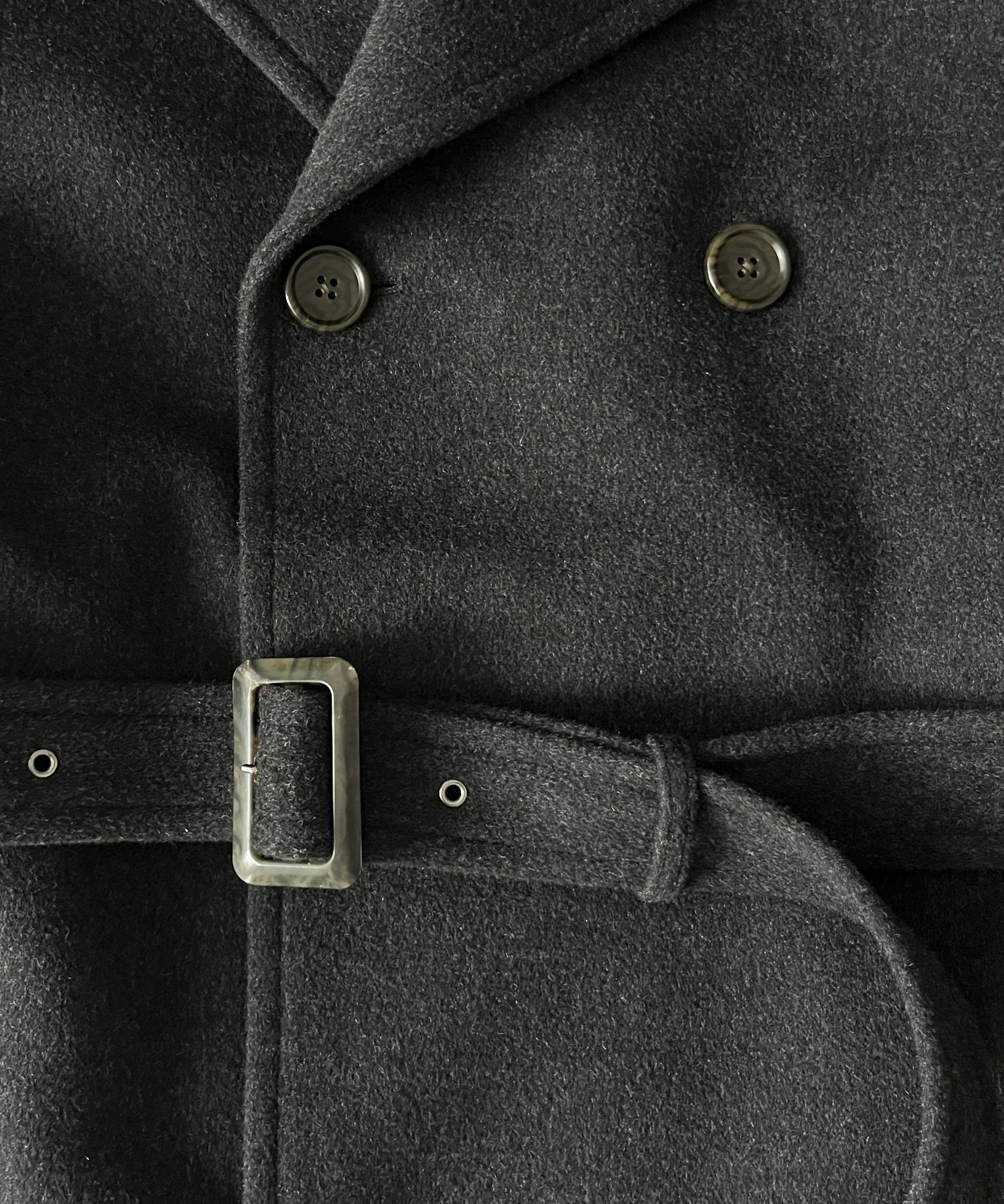order Loose raglan sleeve coat "CHARCOAL”