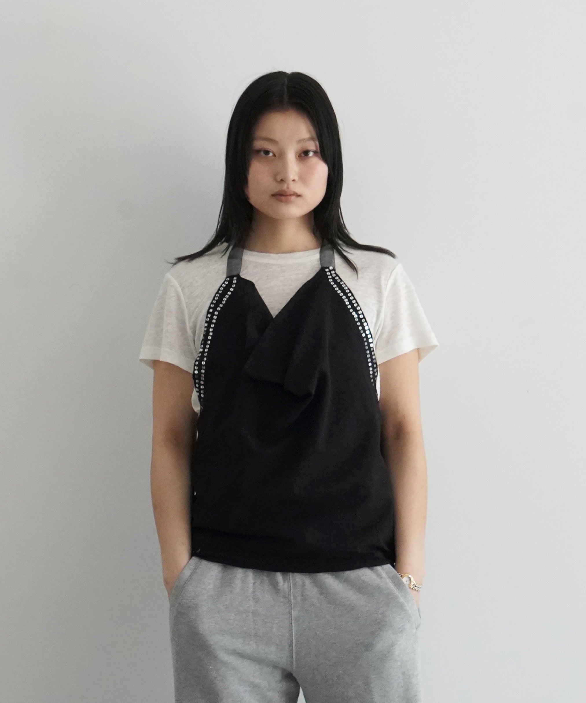 Gimaguas Cala halter top "WHITE"
