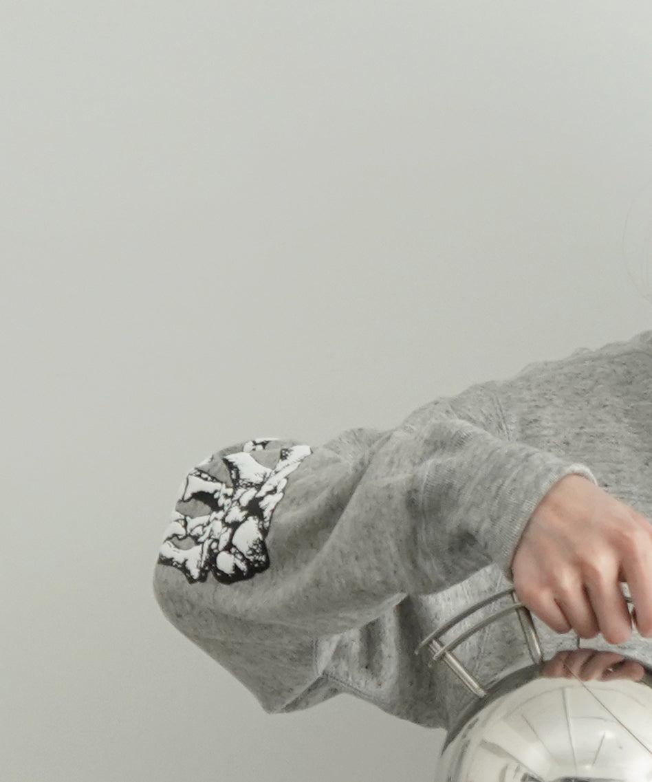 ensou. Peace sweatshirt "TOP GREY"