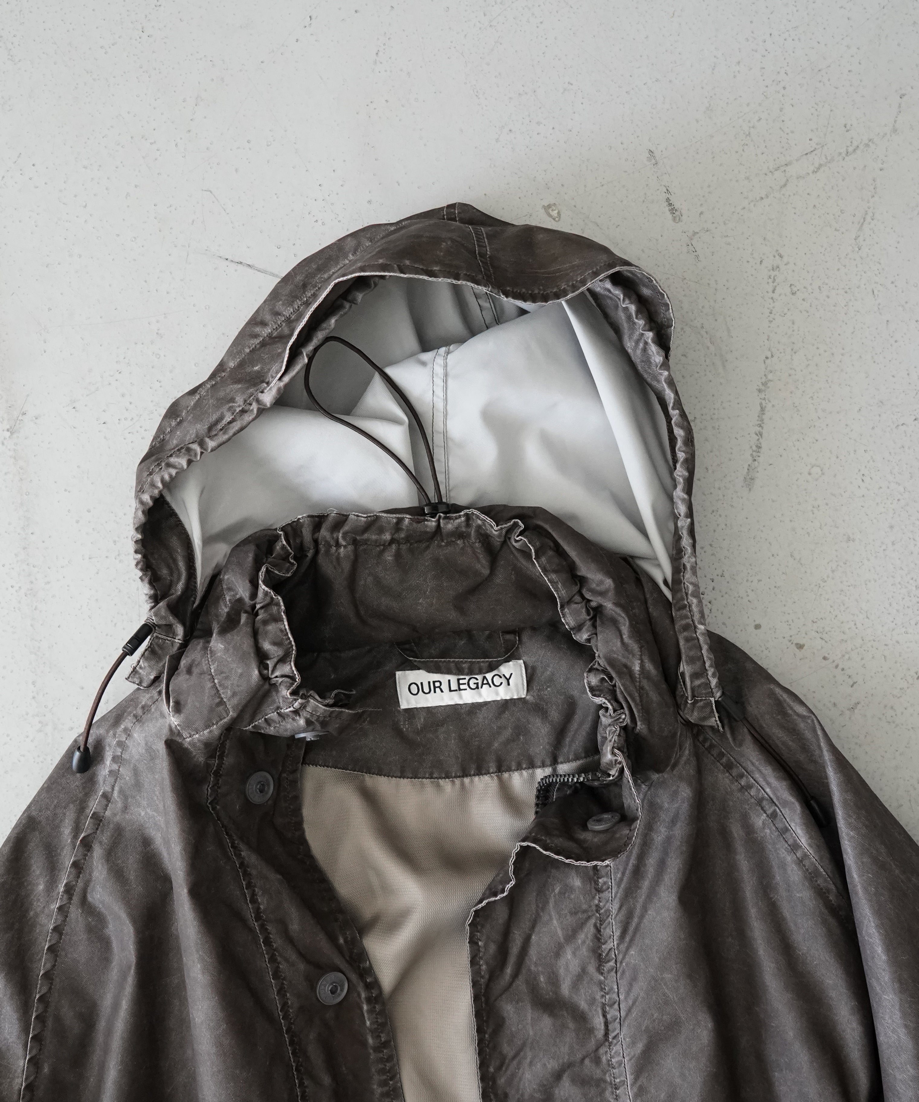OUR LEGACY Horizon jacket "BROWN WASH OUT NYLON"