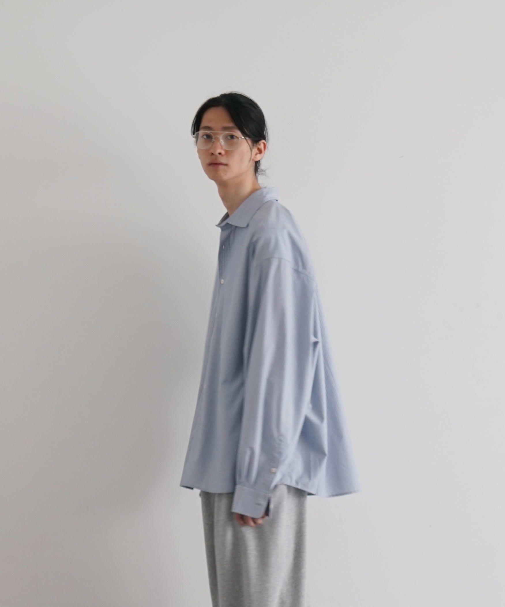 Baserange Claude shirt "BLUE STRIPE"