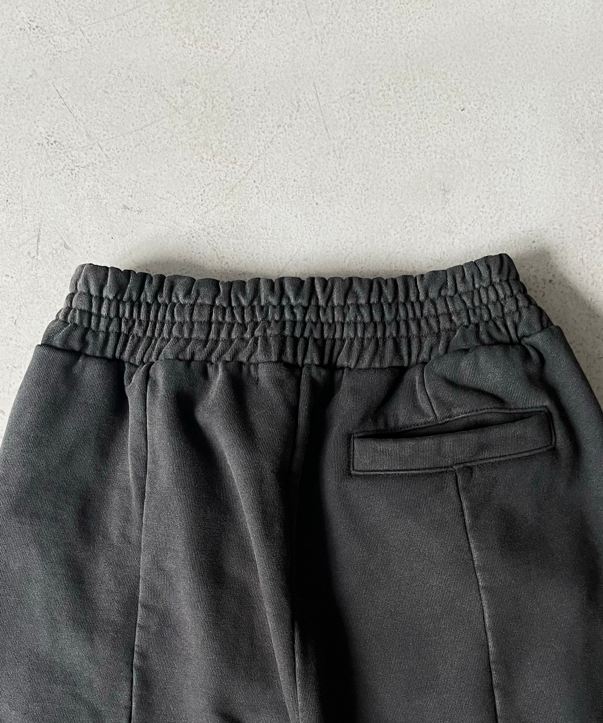 LOADINGROOM Double waist sweatpants women "WASHED BLACK"