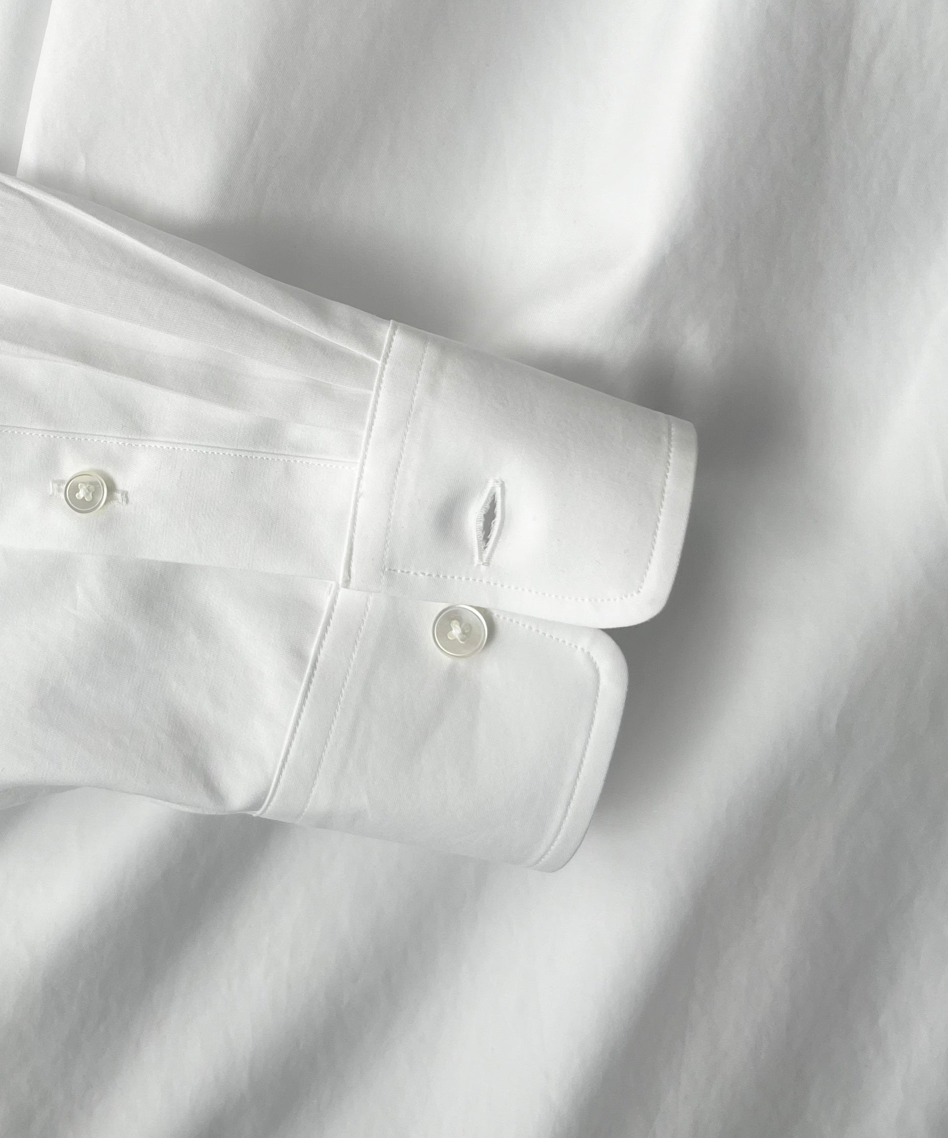 AURALEE Washed finx twill shirt "WHITE"