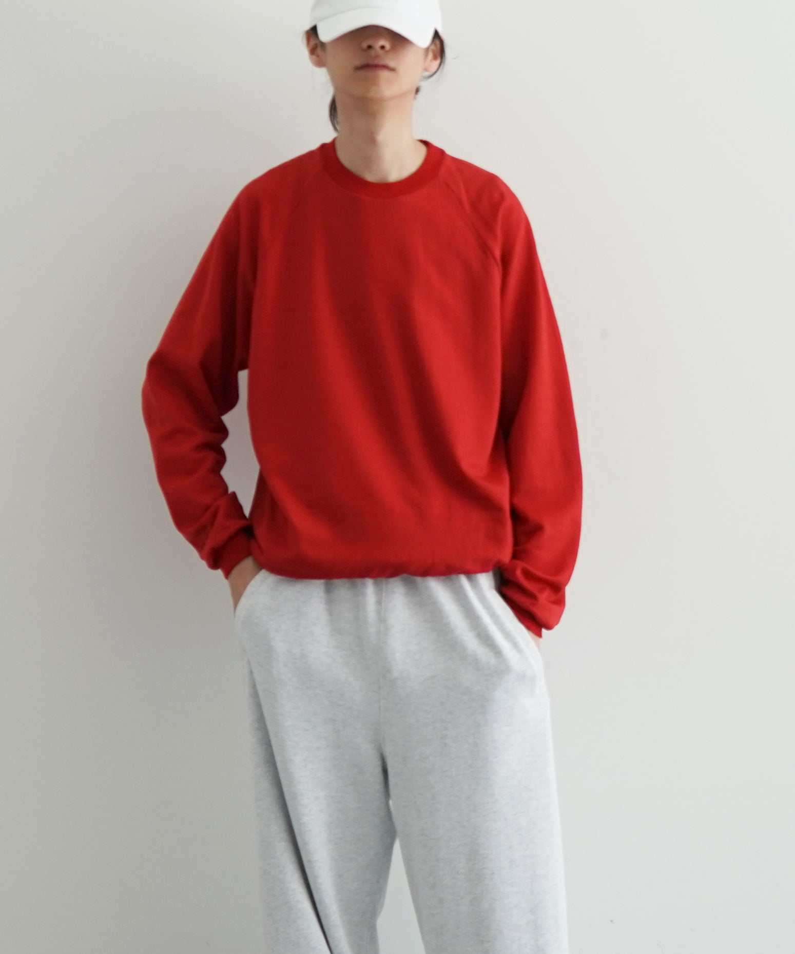 AURALEE Light wool sweat p/o "RED"