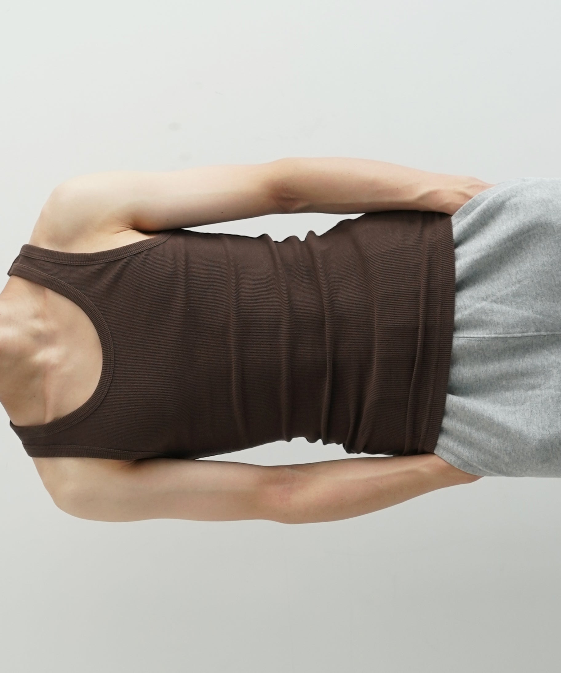 ENTIRE STUDIOS Rib tank "SILVER"