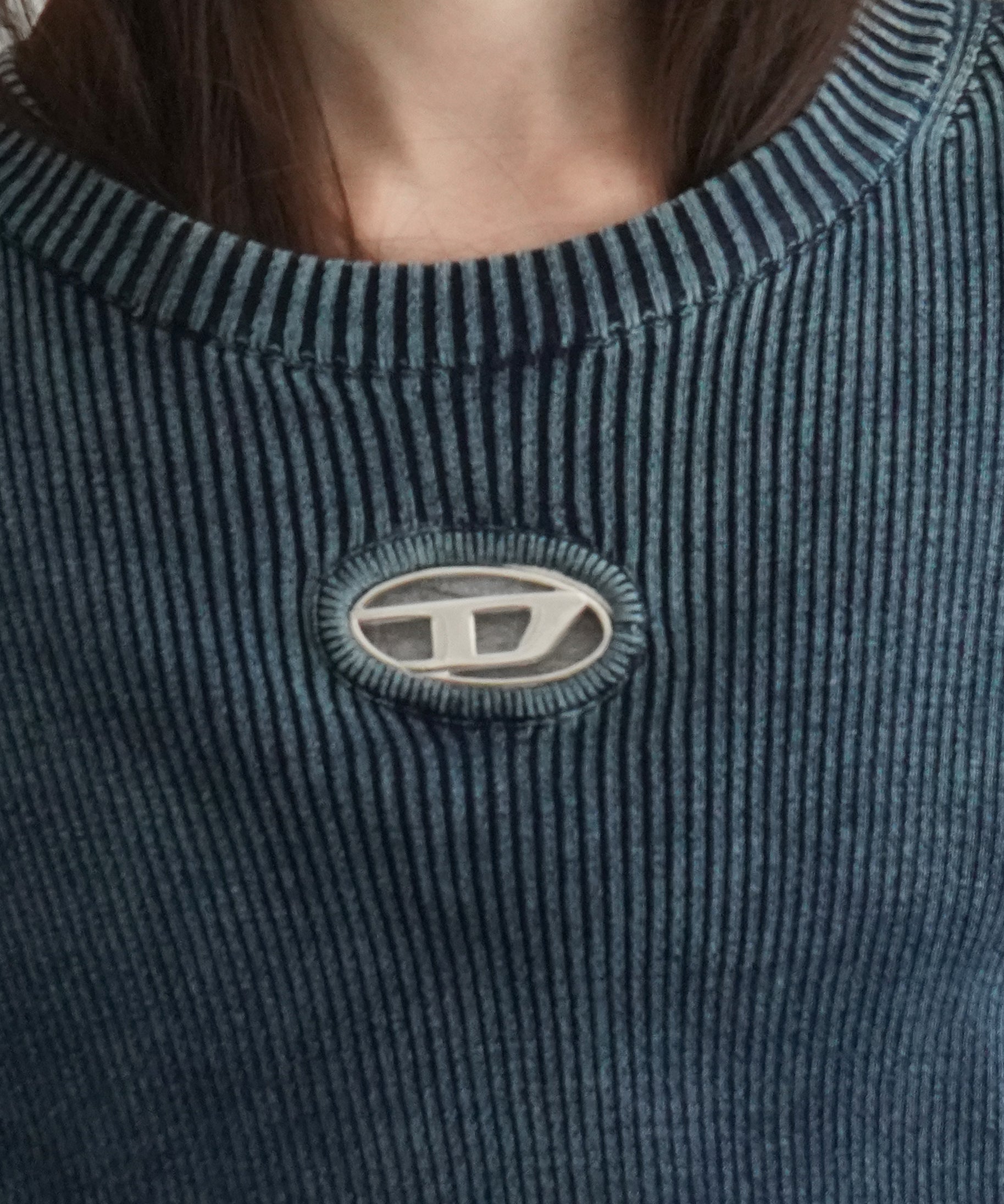 DIESEL Cut-our jumper with oval d "8AT"