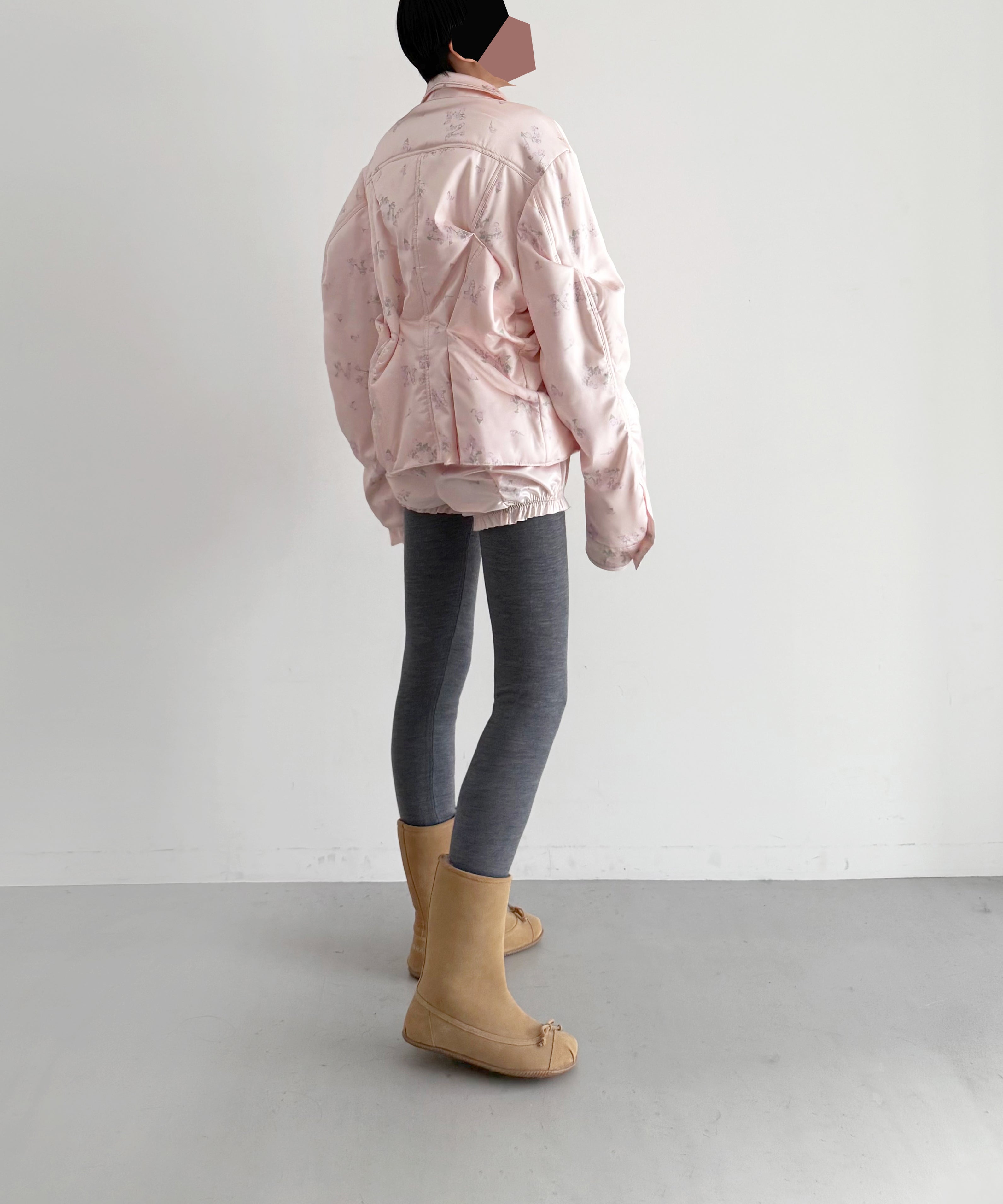NATASHA ZINKO Botched shirtjacket "PINK"