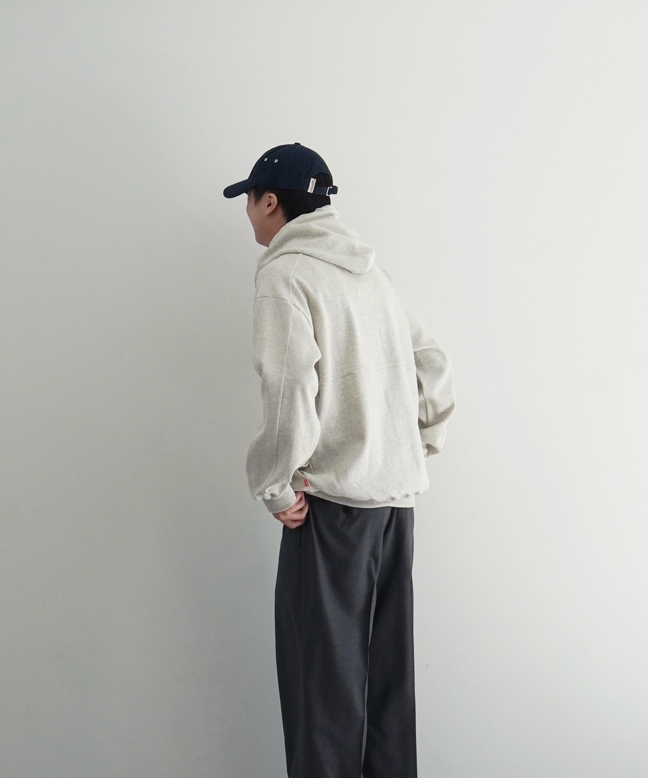 WHIMSY Thermal hoodie "WHITE HEATHER"
