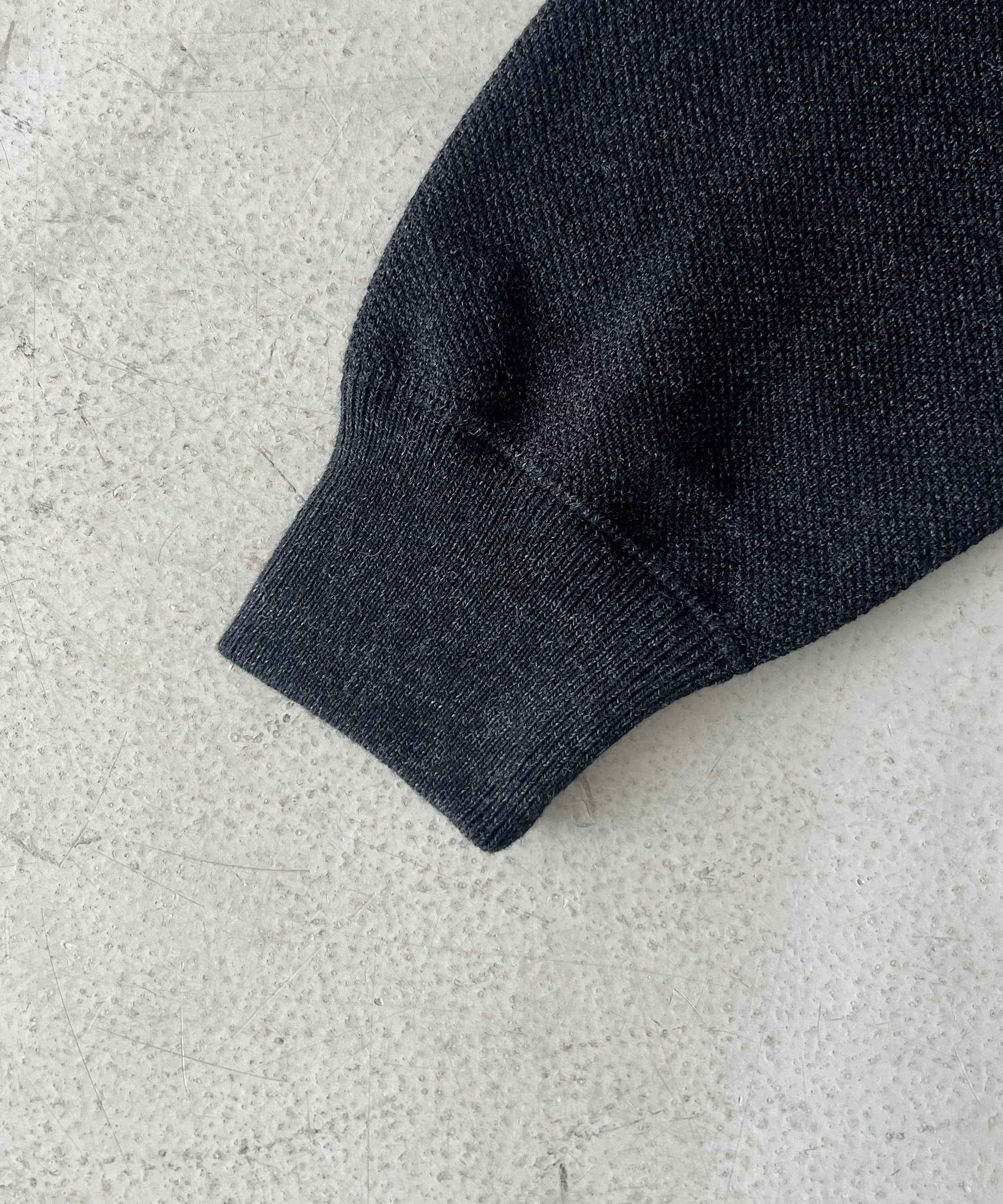 crepuscule Co/wo moss stitch skipper "BLACK"