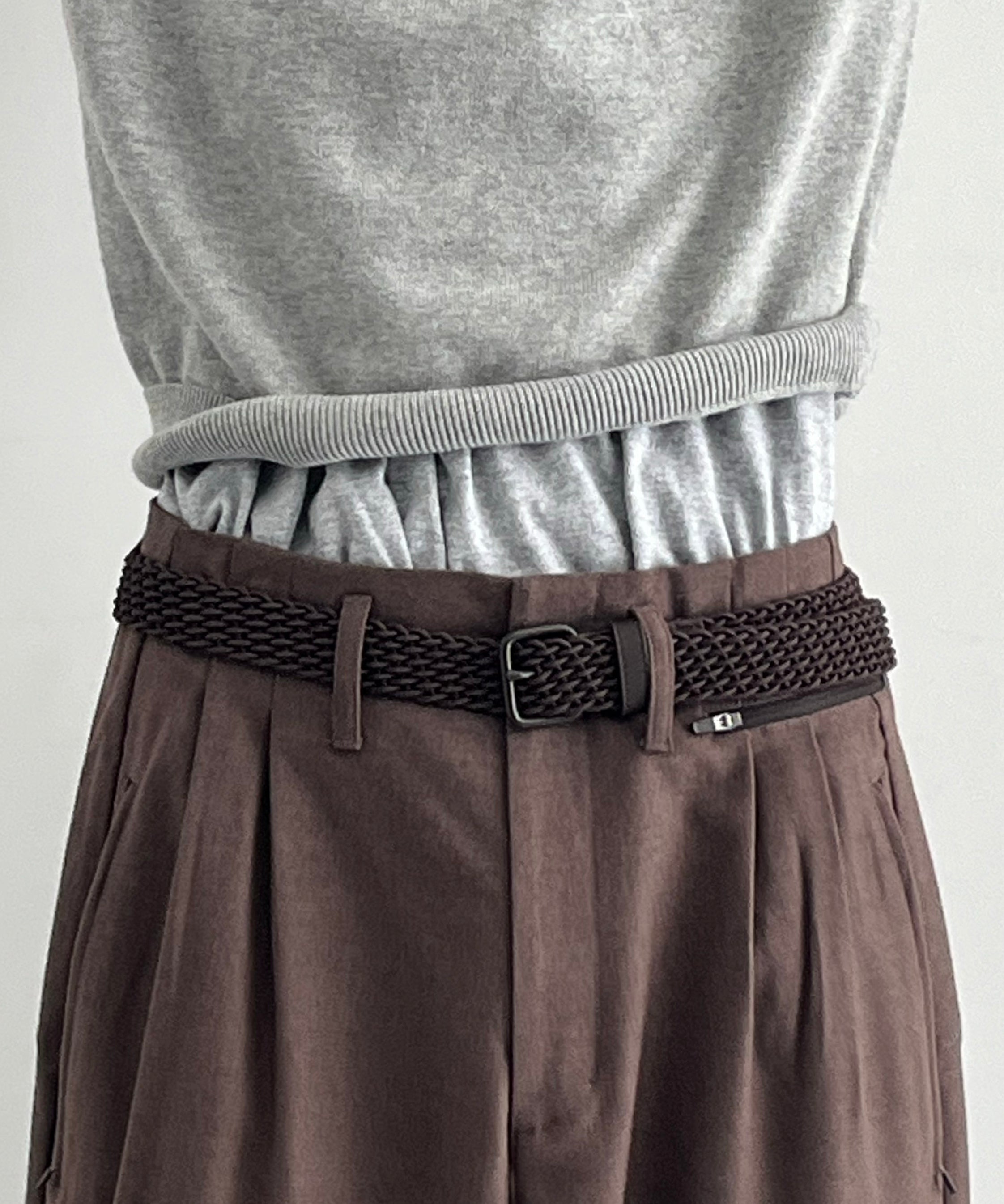 SAN SAN GEAR Wide pants "BROWN"