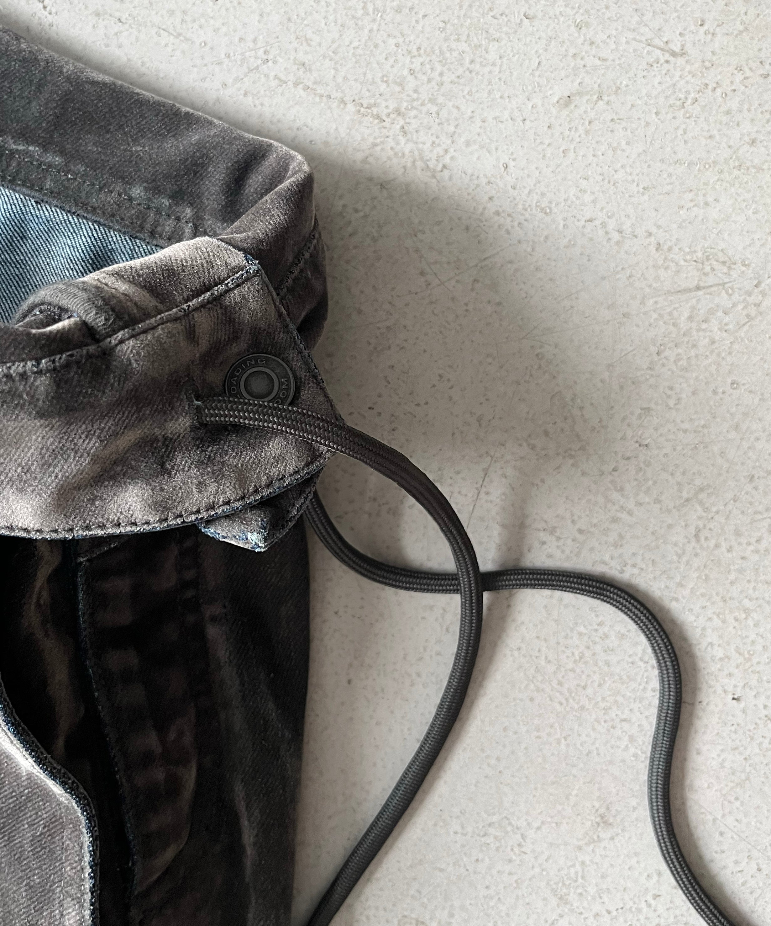 LOADINGROOM Twisted waist jeans "VELVET GREY"