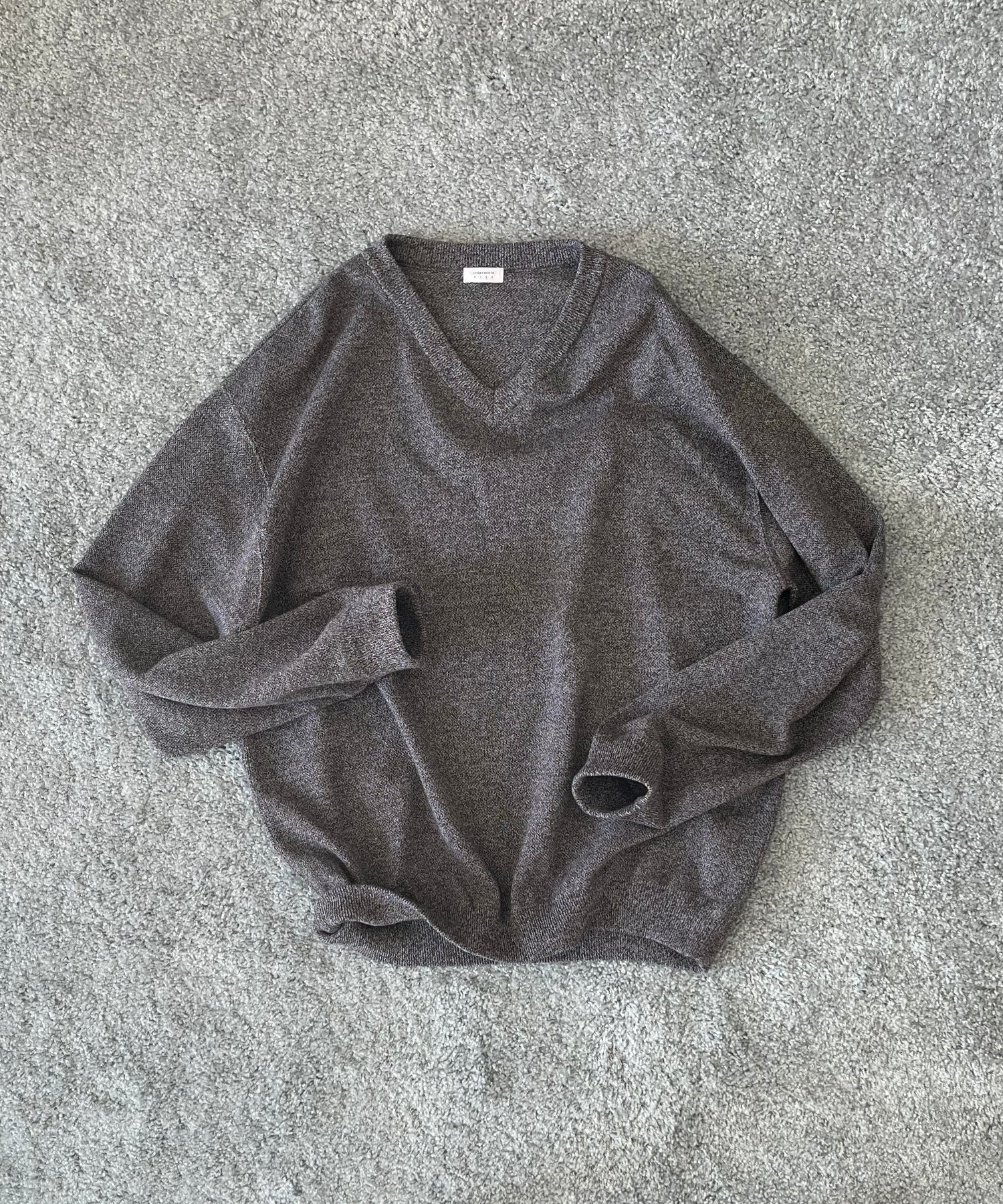 【EXCLUSIVE】crepuscule Co/ra moss stitch p/o "HEATHER BROWN"