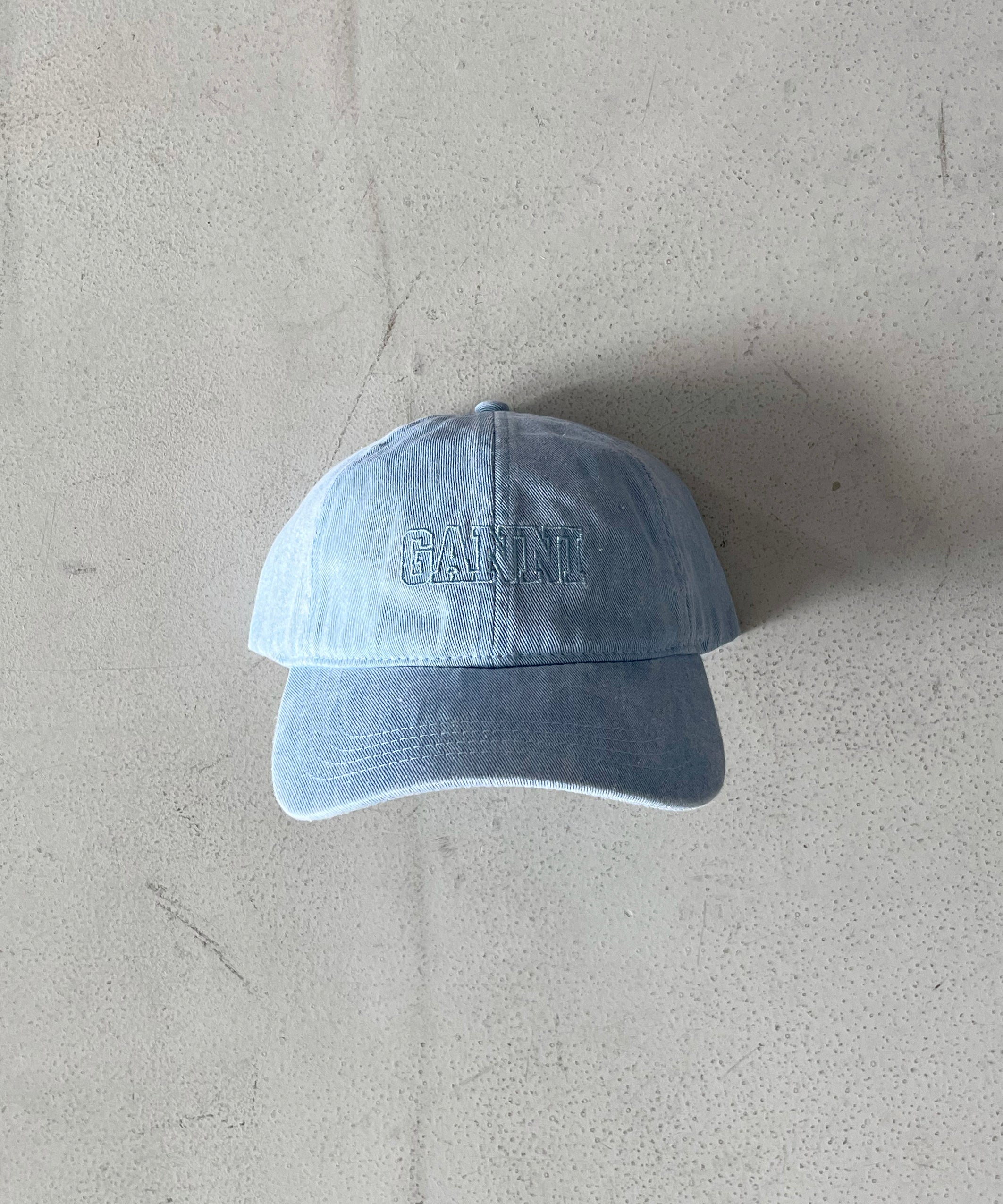 GANNI Cap hat denim "Baby Blue"