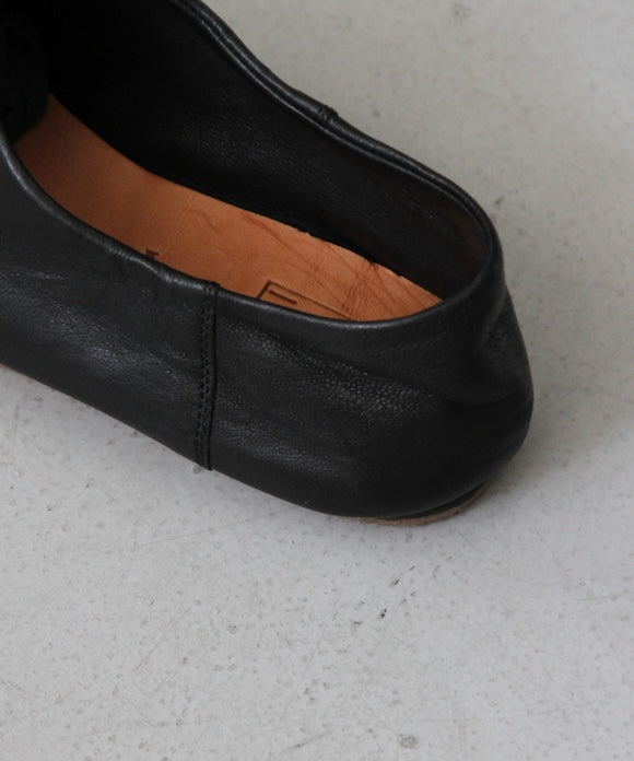 GUIDI Slipper slip on , sole rubber "BLACK"