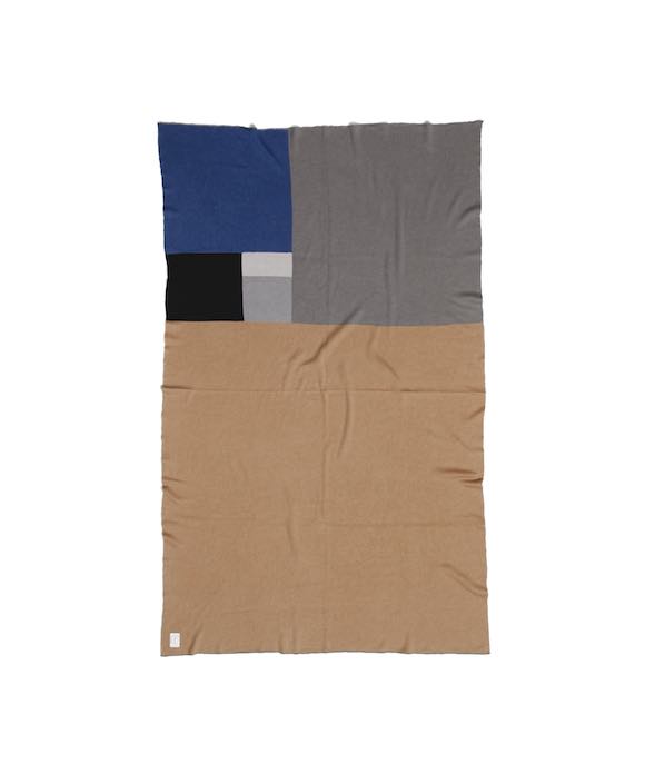 NOWHAW Homesick "golden rectangle" stall(blanket) "CAMEL BLUE"