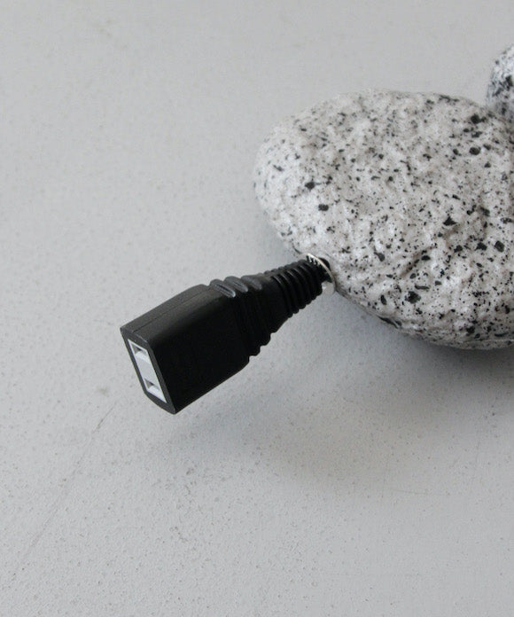 BLESS Cable jewelry extension artificial stones 1.1m "BLACK&GRAY"