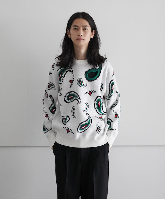 TOGA VIRILIS Paisley jacquard knit pullover 