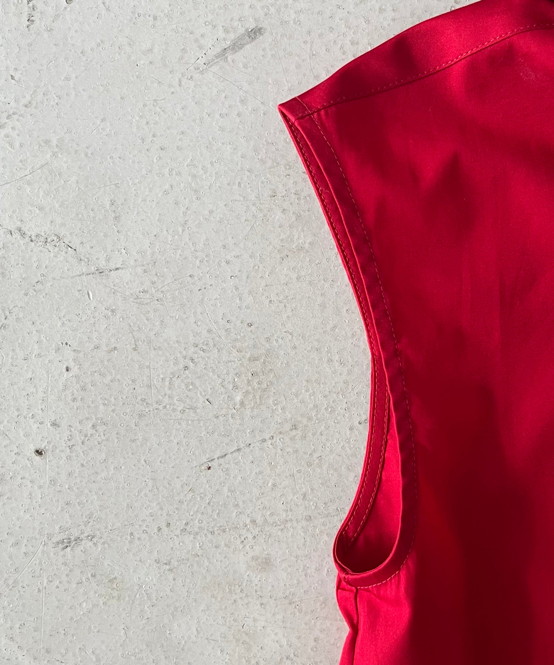 OUR LEGACY Girdle top "LIPSTICK RED SUPER POPLIN"