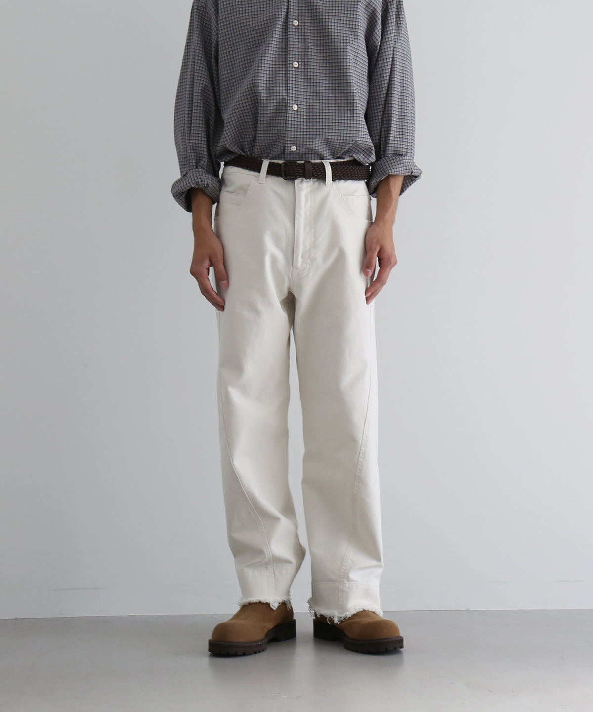 ensou. Lunar jeans "A.IVORY"