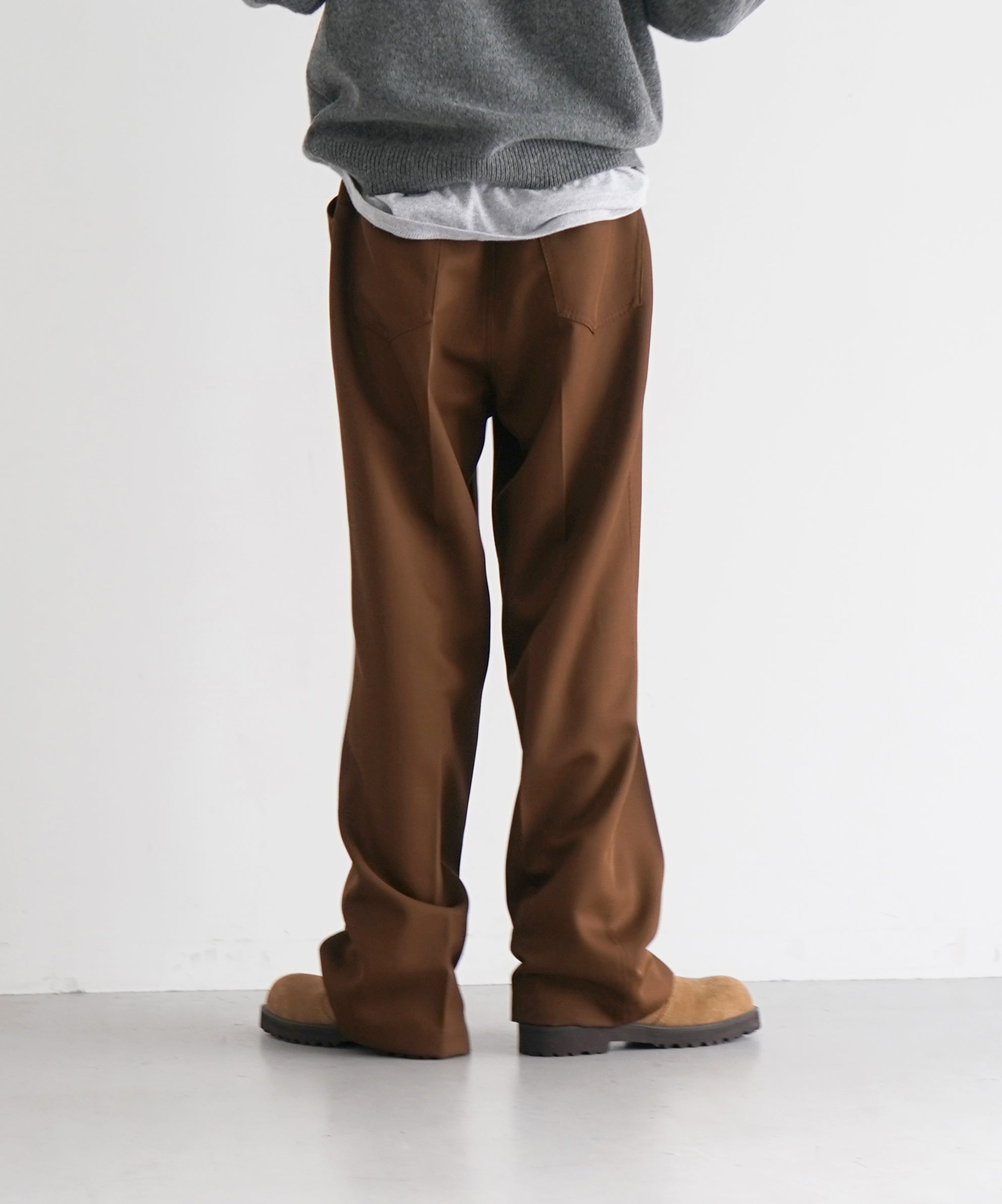 SECOND/LAYER Angel trousers "BROWN"