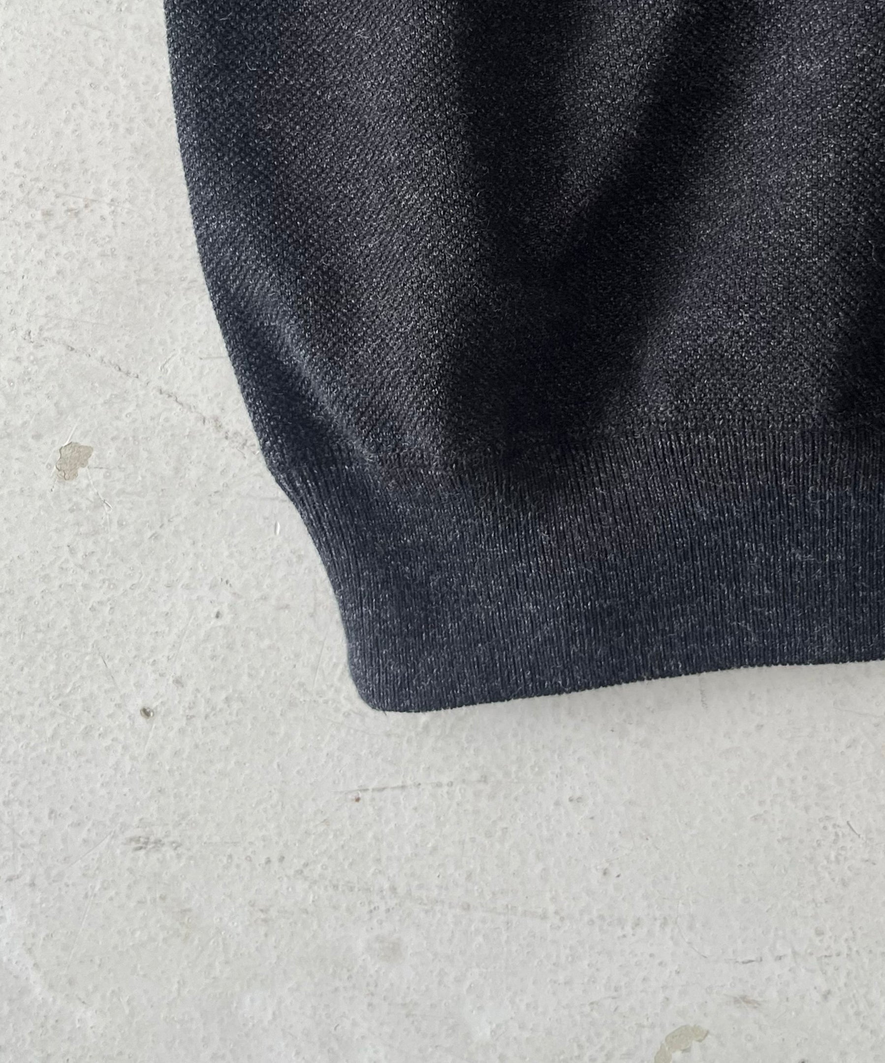 crepuscule Co/wo moss stitch skipper "BLACK"