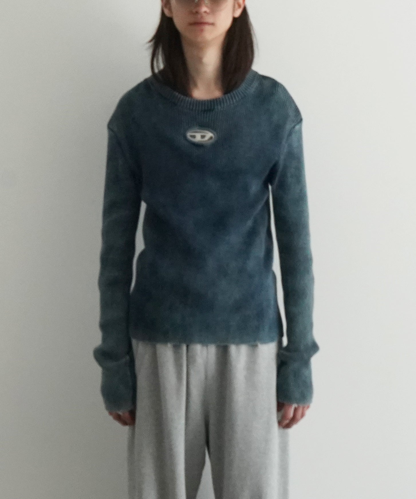 DIESEL Cut-our jumper with oval d "8AT"