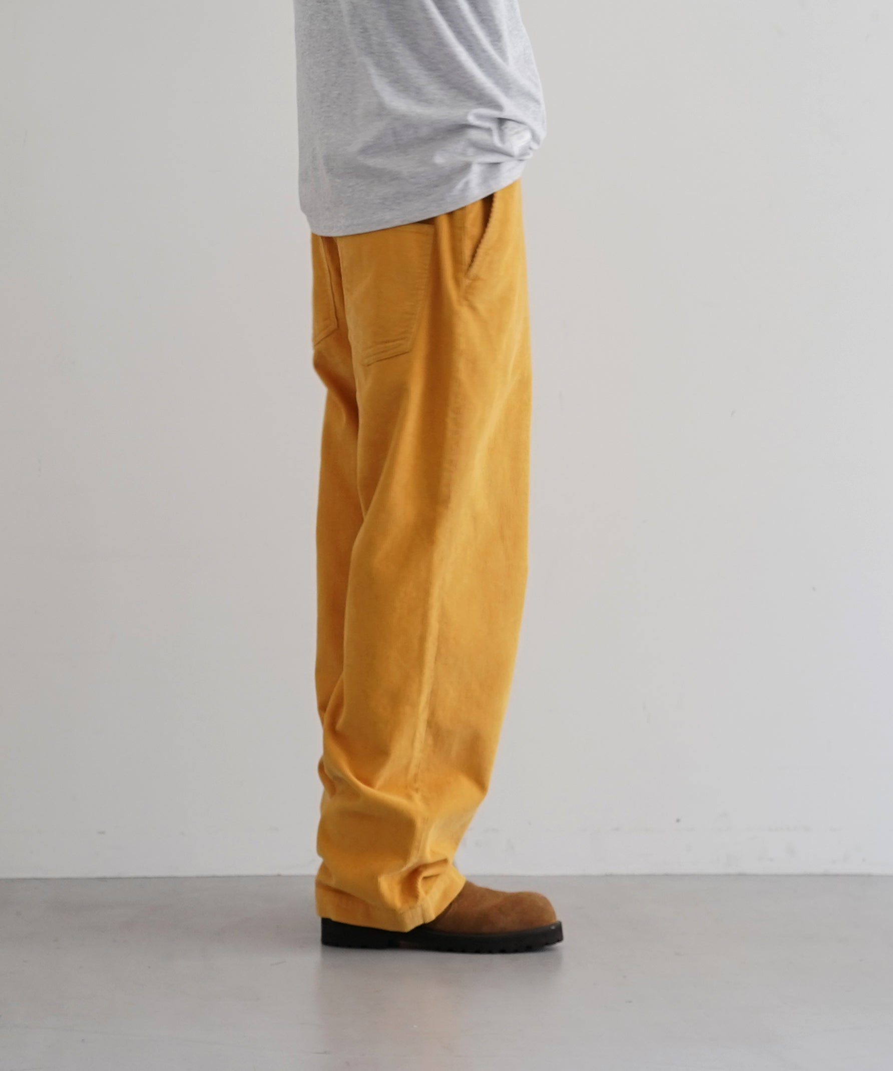 order Loose corduroy pants "BLACK"