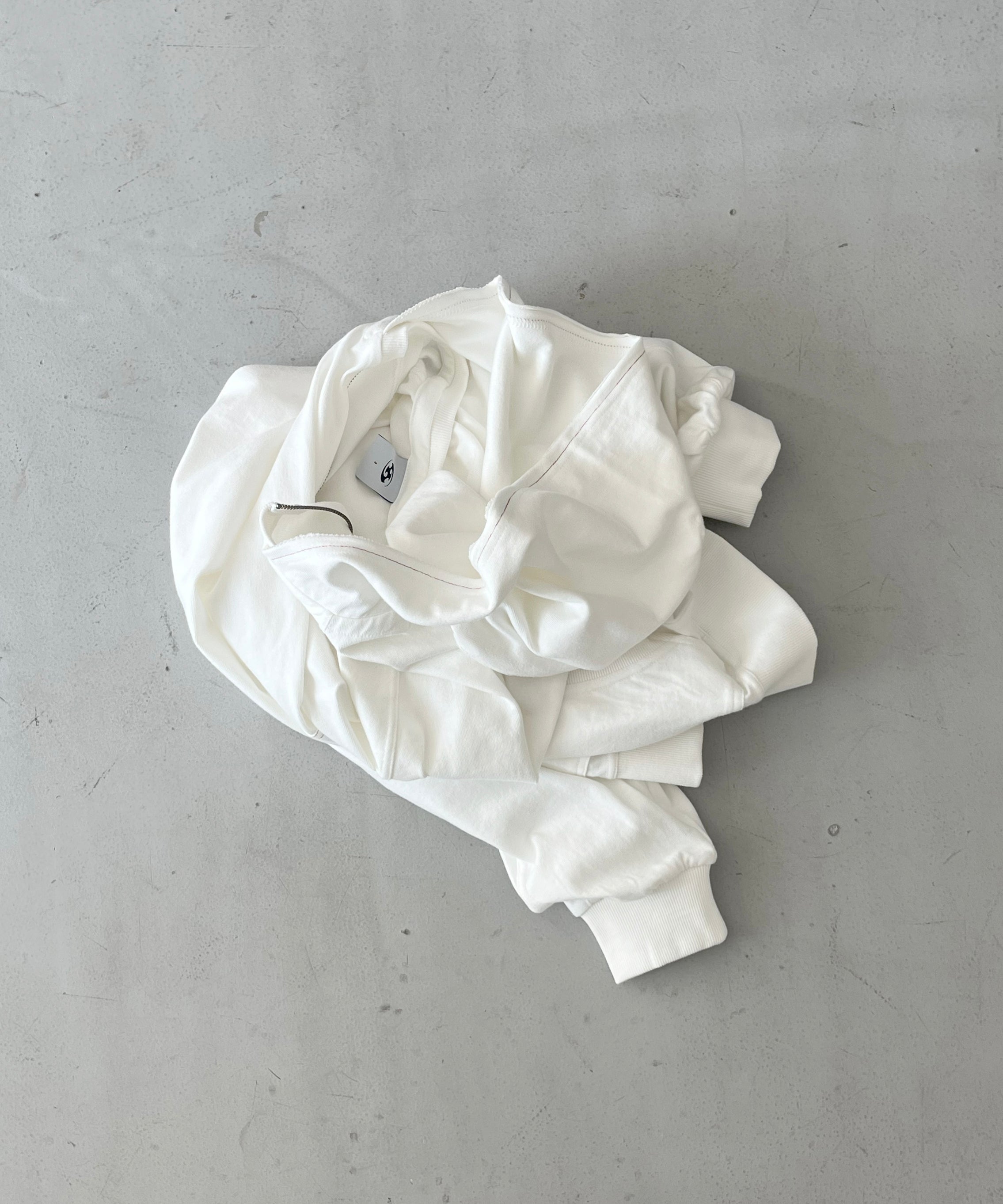 SAN SAN GEAR Washed hoodie zip-up "IVORY"