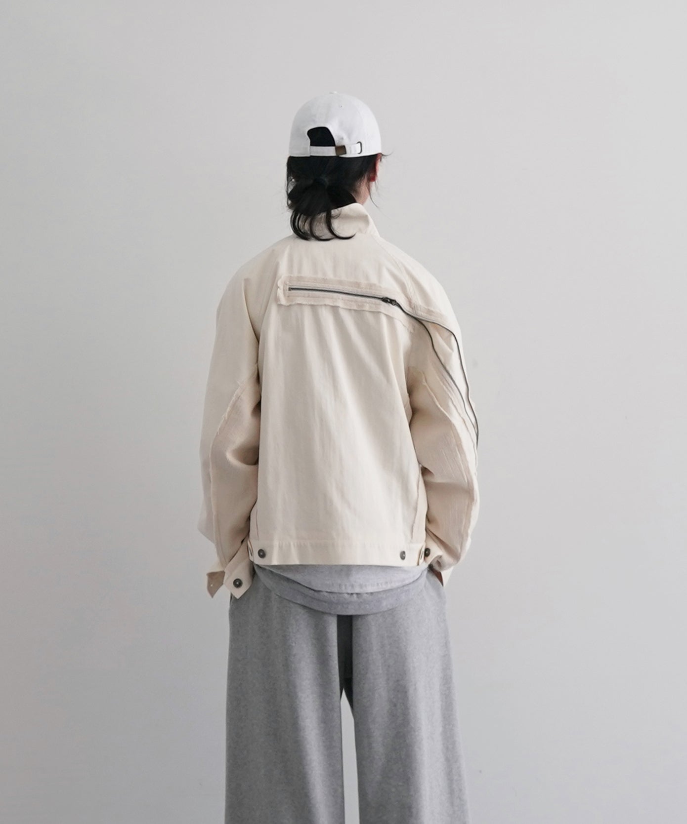SAN SAN GEAR Affine curve jacket b "IVORY"