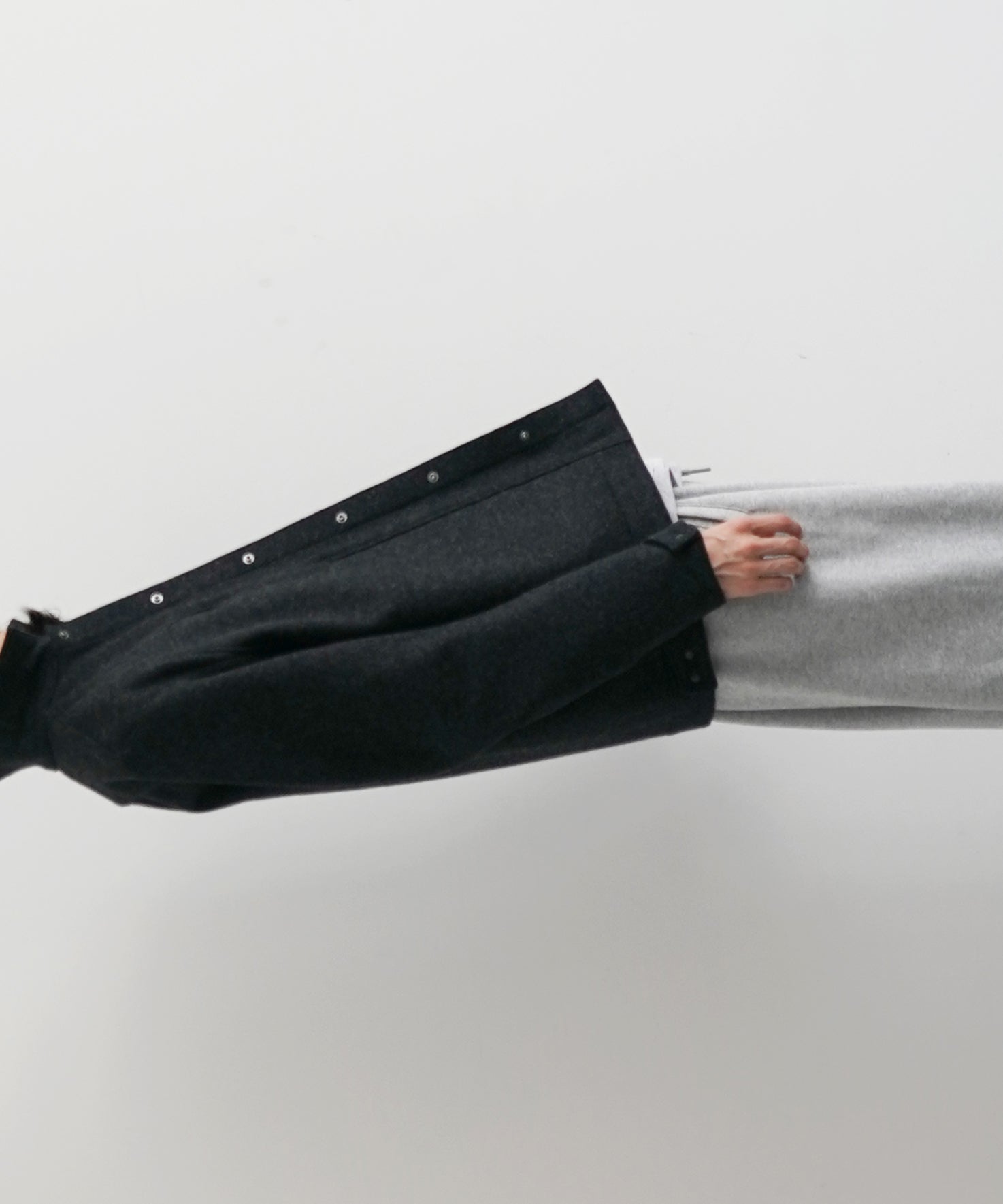 OPPOSE DUALITY 6Pocket Panel Melton Work Jacket "BLACK"