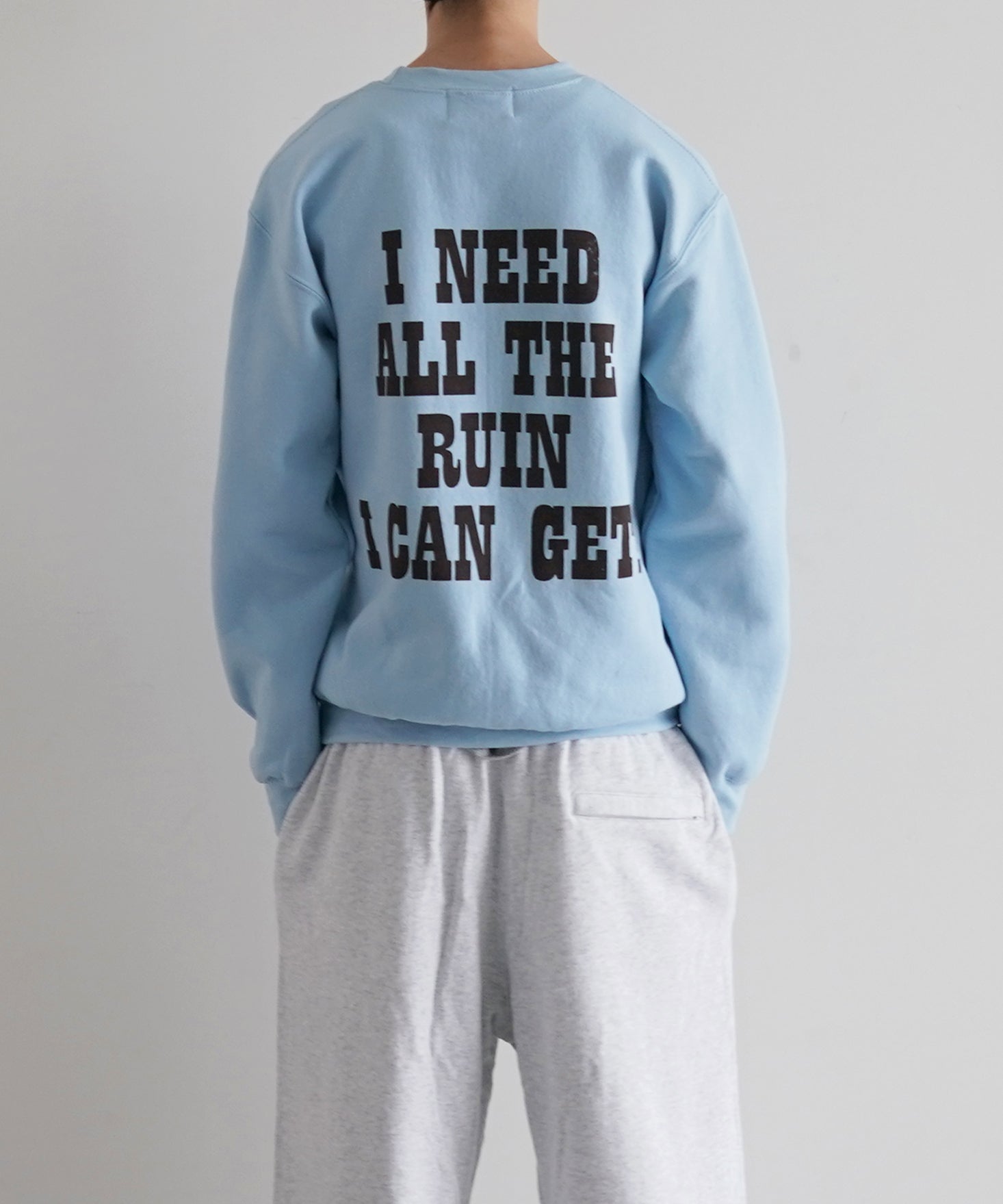 Black Weirdos Charlie crewneck sweatshirt "ORANGE"