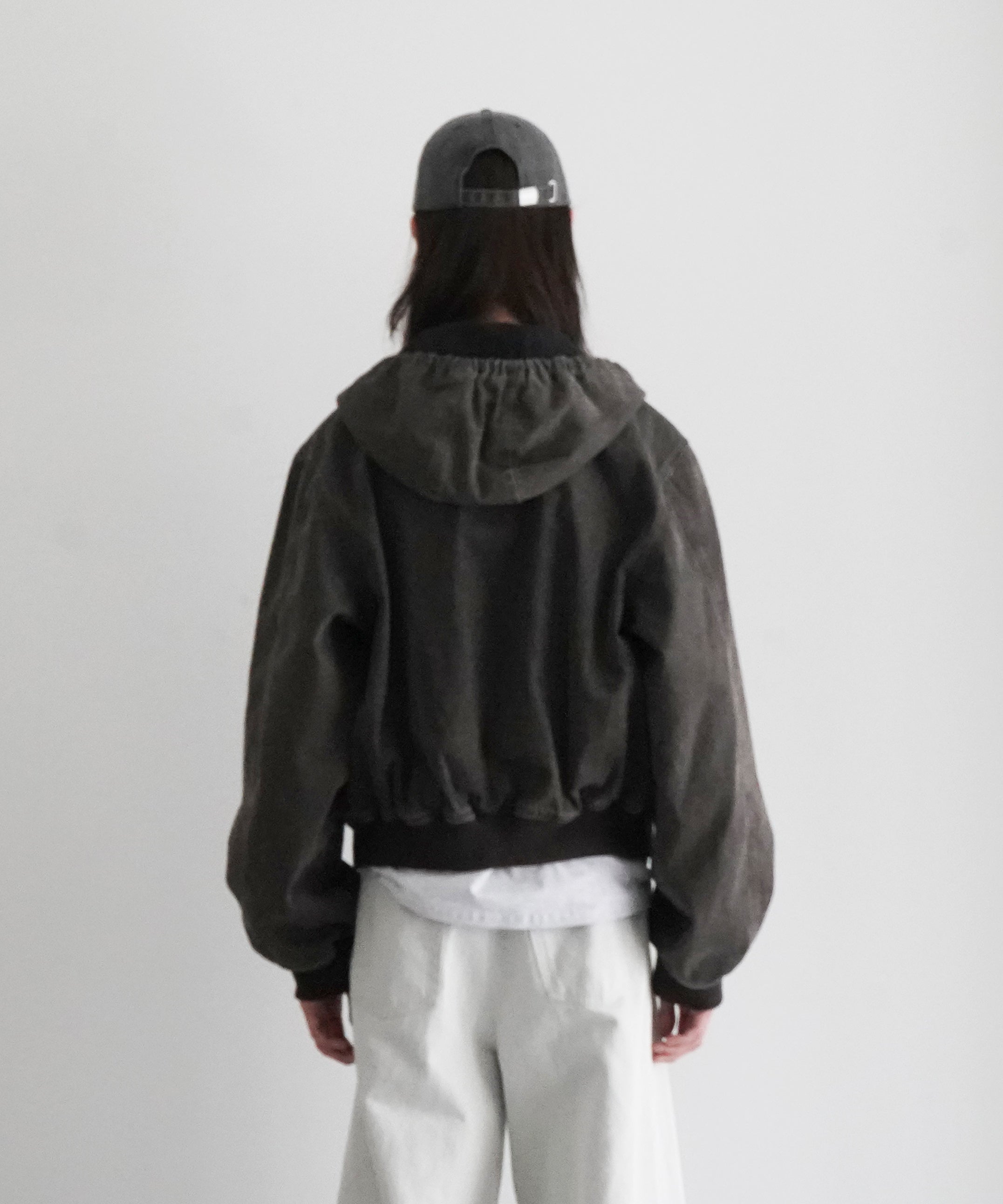 OUR LEGACY Bank jacket "BLACK COATED WASH"