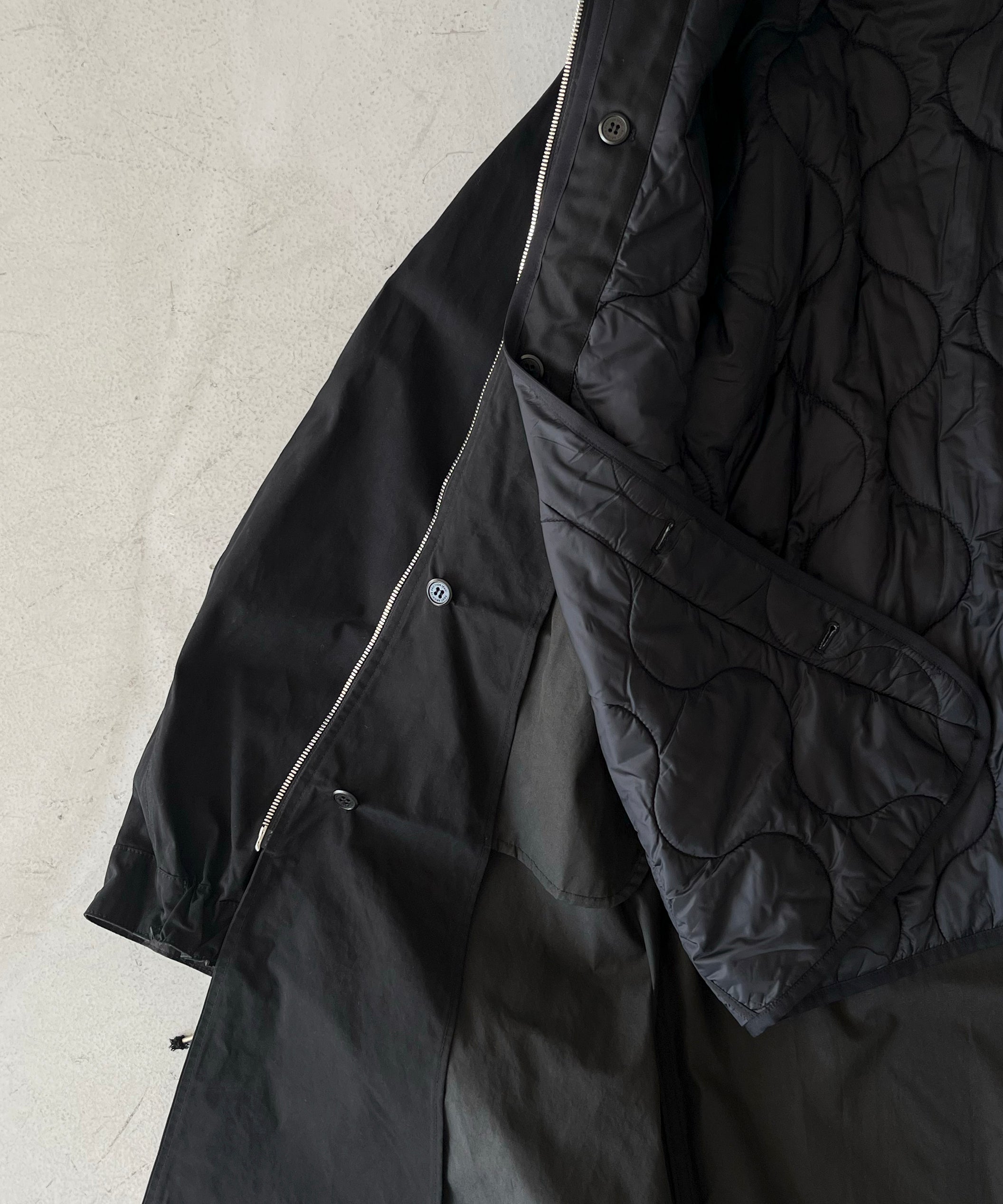 POST ARCHIVE FACTION(PAF) M66 parka "BLACK"