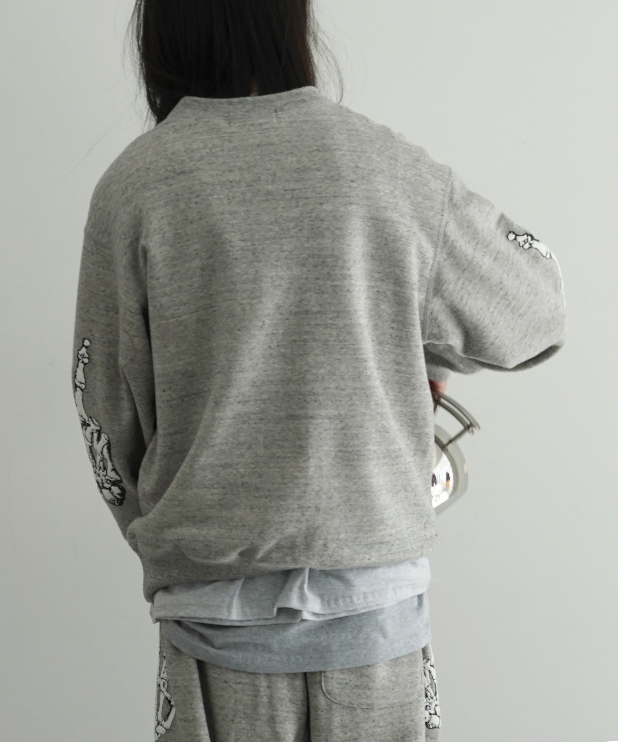ensou. Peace sweatshirt "TOP GREY"