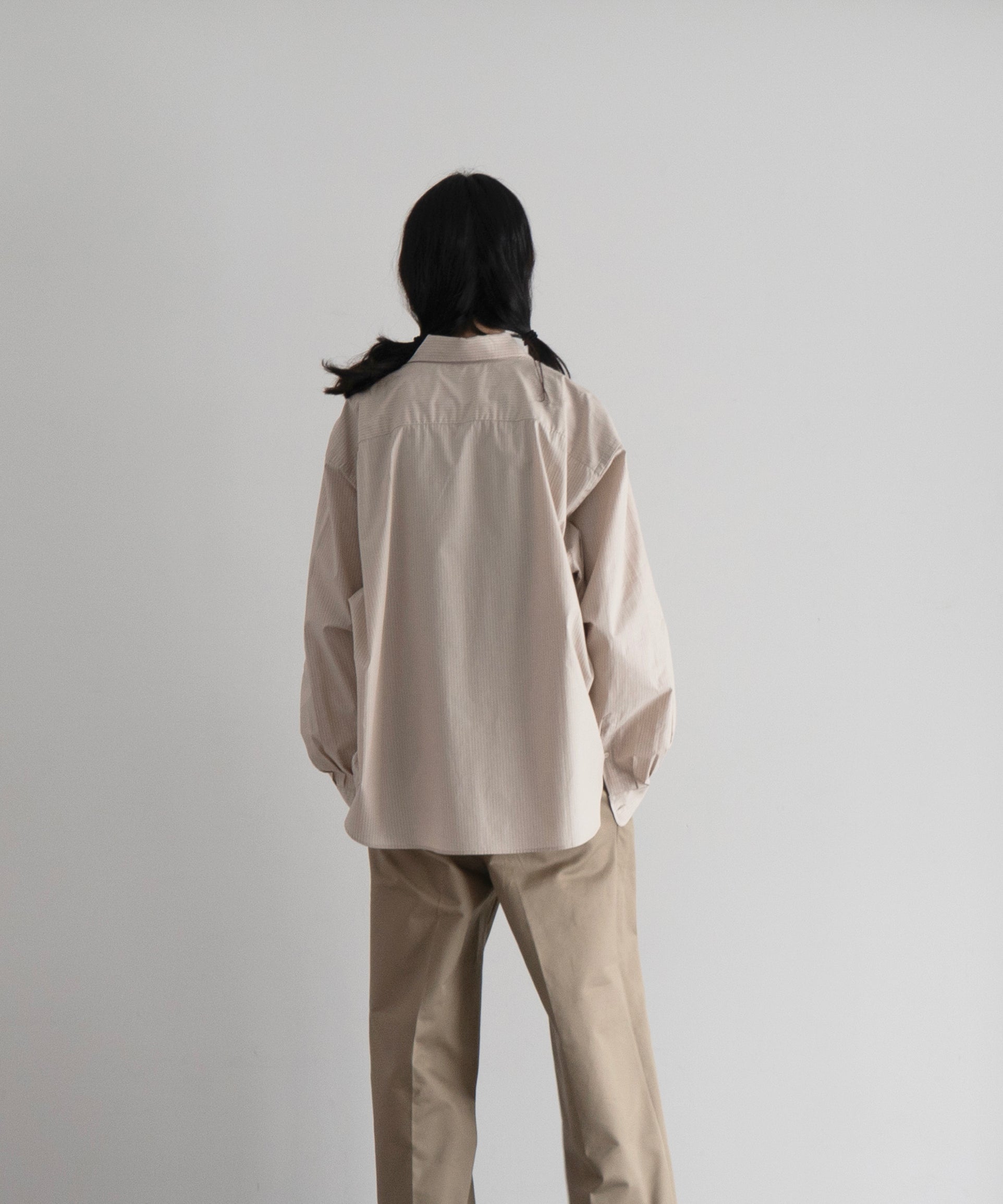 Baserange Claude shirt "BROWNSTRIPE"