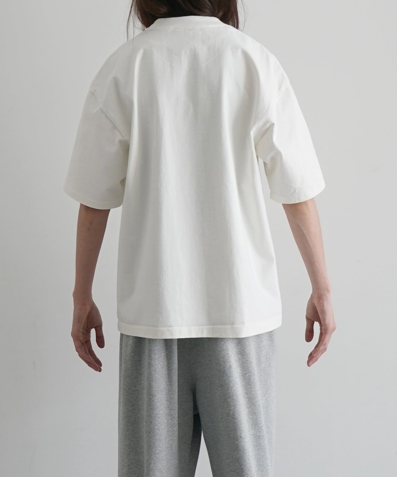 AURALEE Heavy weight pocket tee "WHITE"
