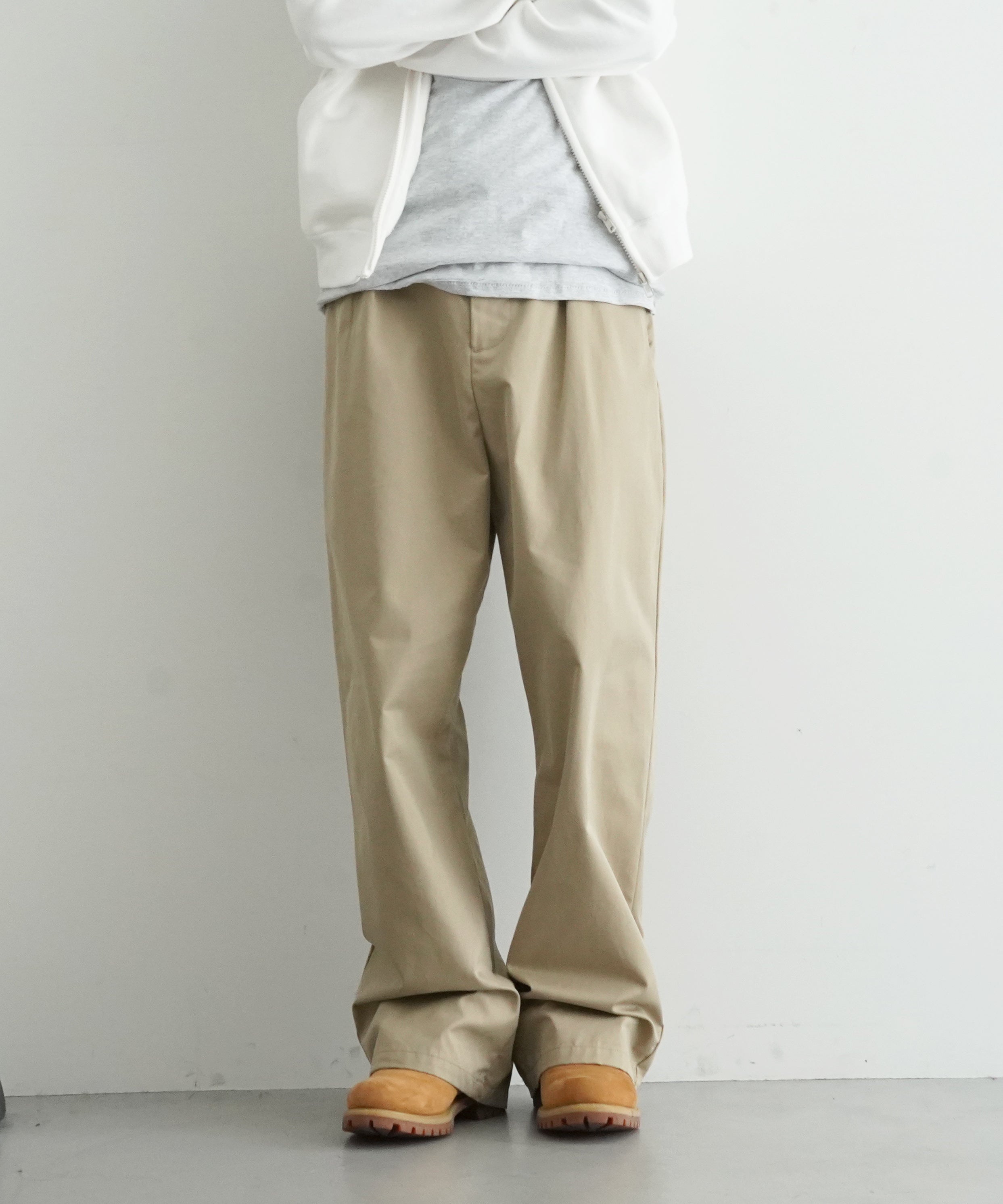 ICE & TECHNO Bondage wide chino "BEIGE"