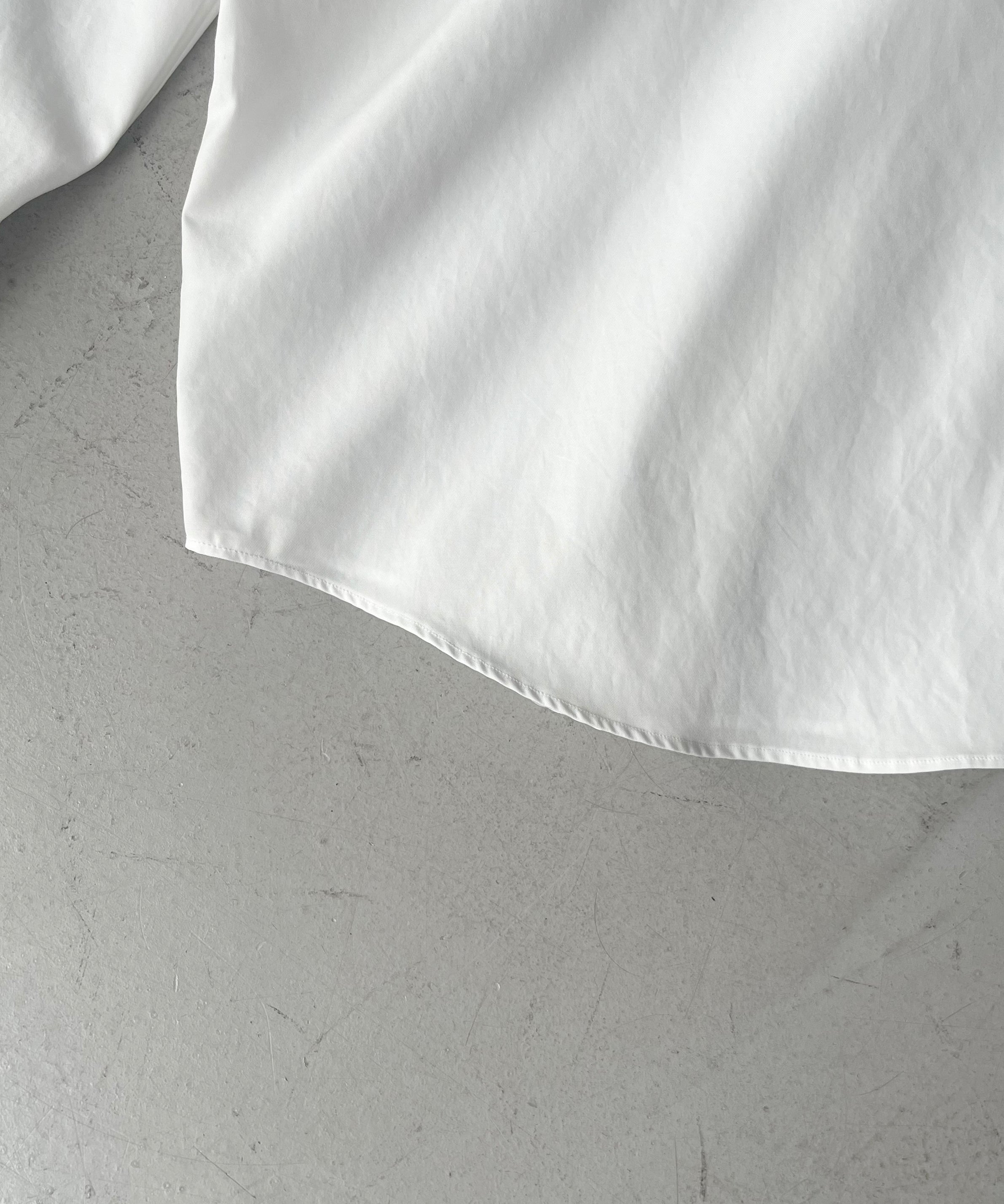 AURALEE Washed finx twill shirt "WHITE"