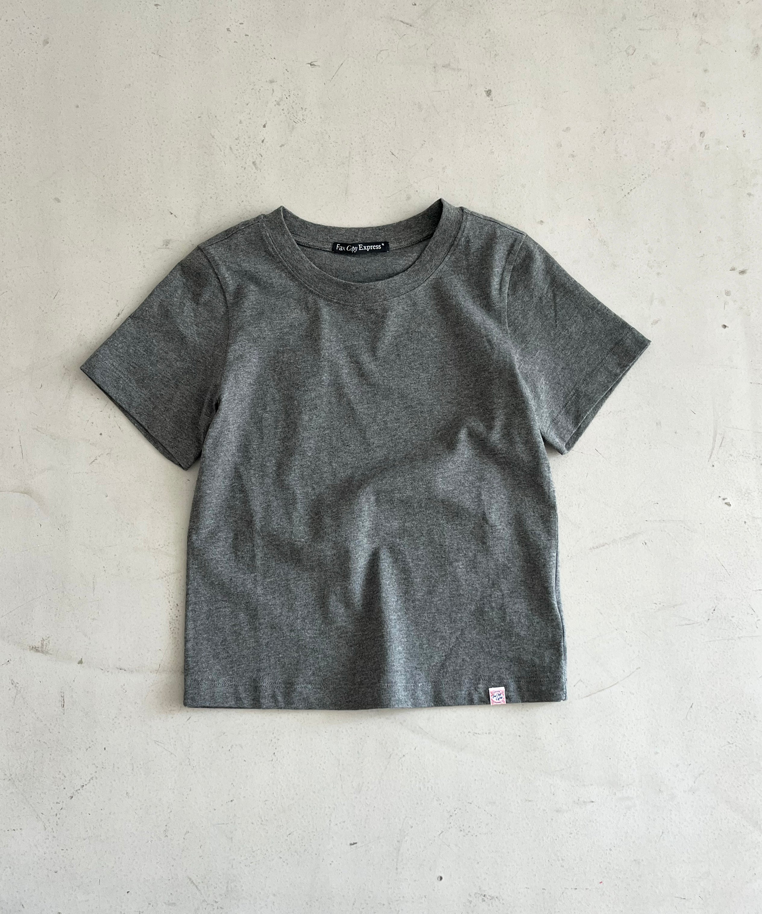 Fax Copy Express Vintage label fitted tee "BLACK"