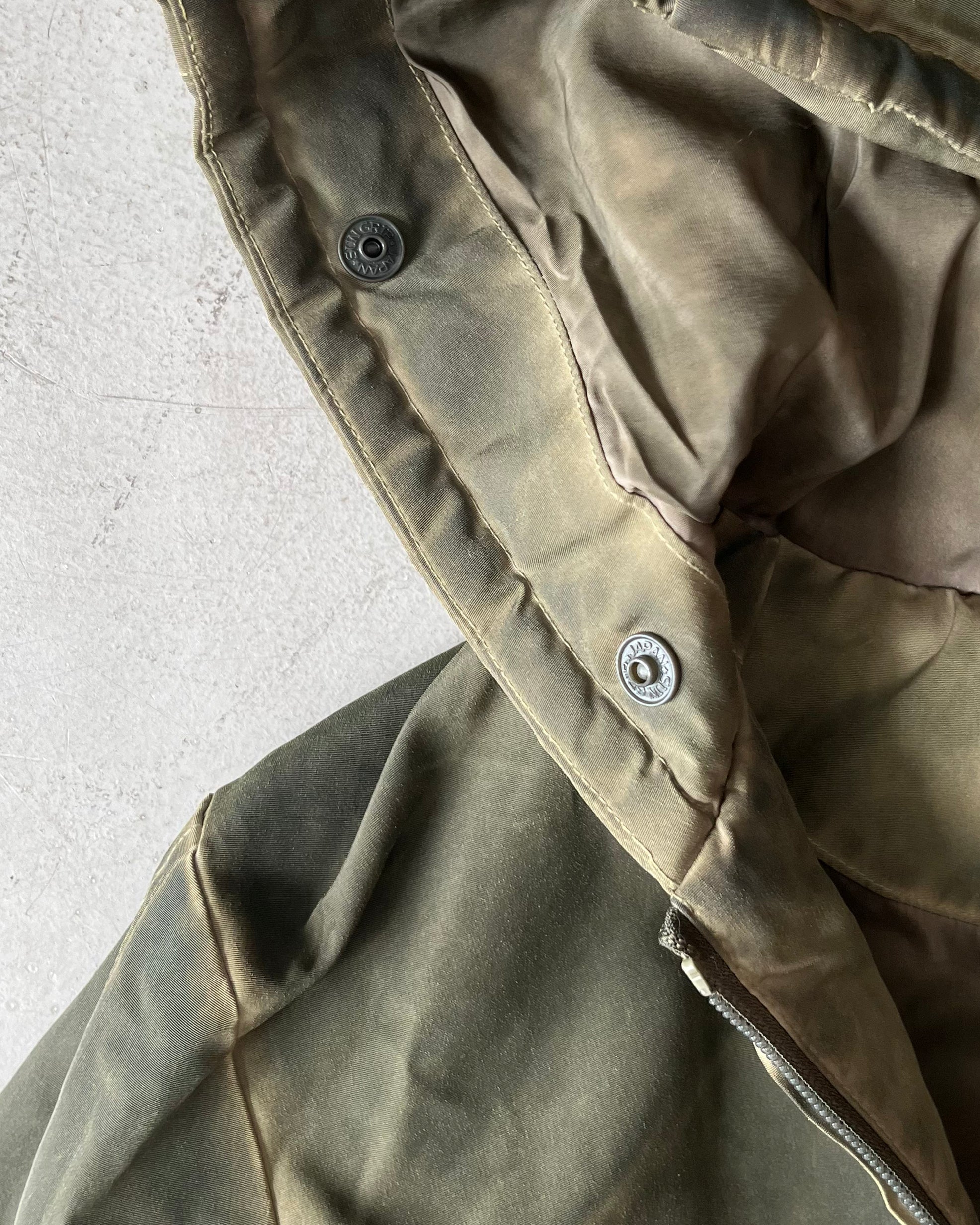 LOADINGROOM Fur hoodie zip jacket "KHAKI"