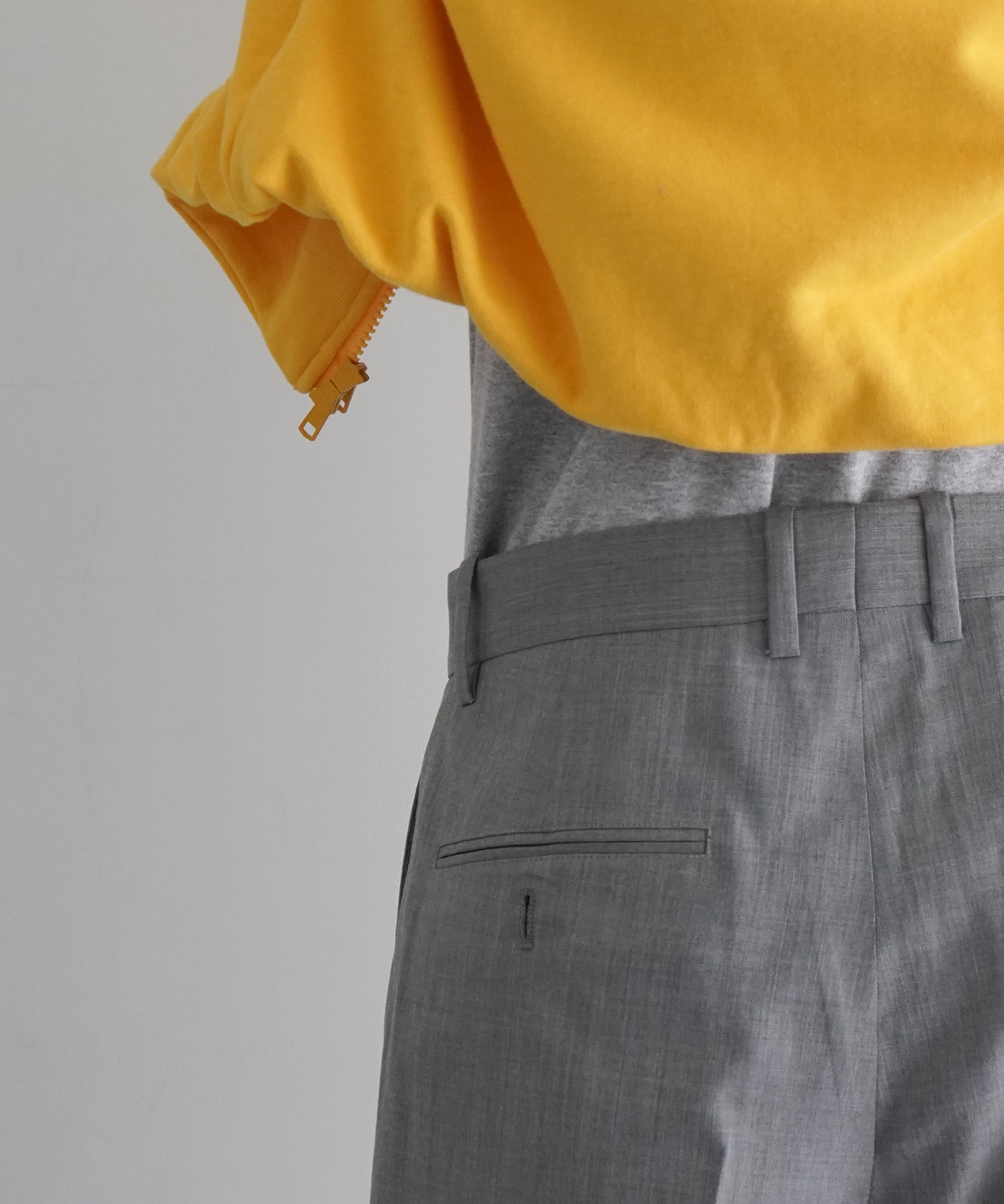 UNUSED Uw1152 wool slacks "GRAY"