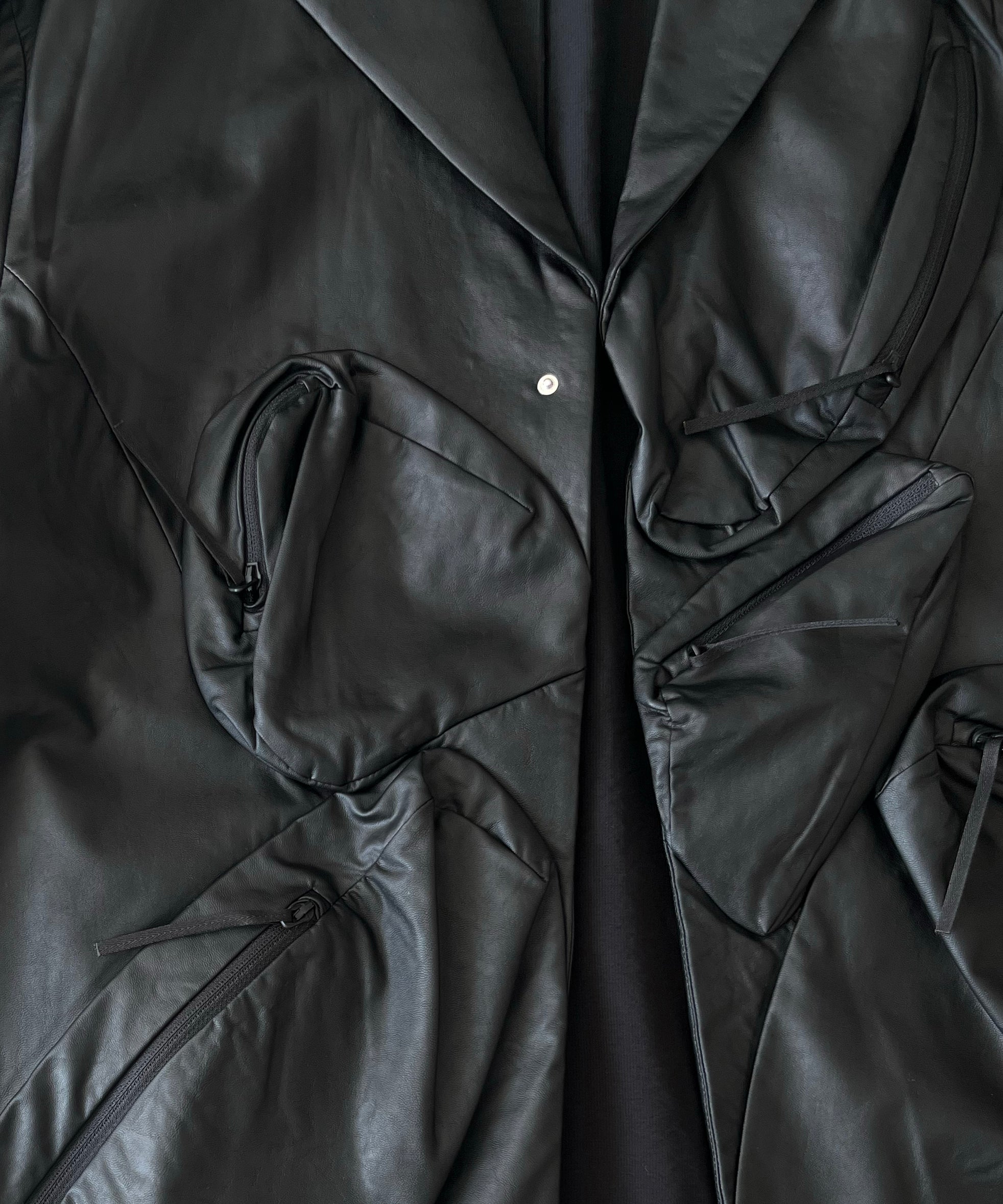 POST ARCHIVE FACTION(PAF) Seeds jacket "METALLIC BLACK"