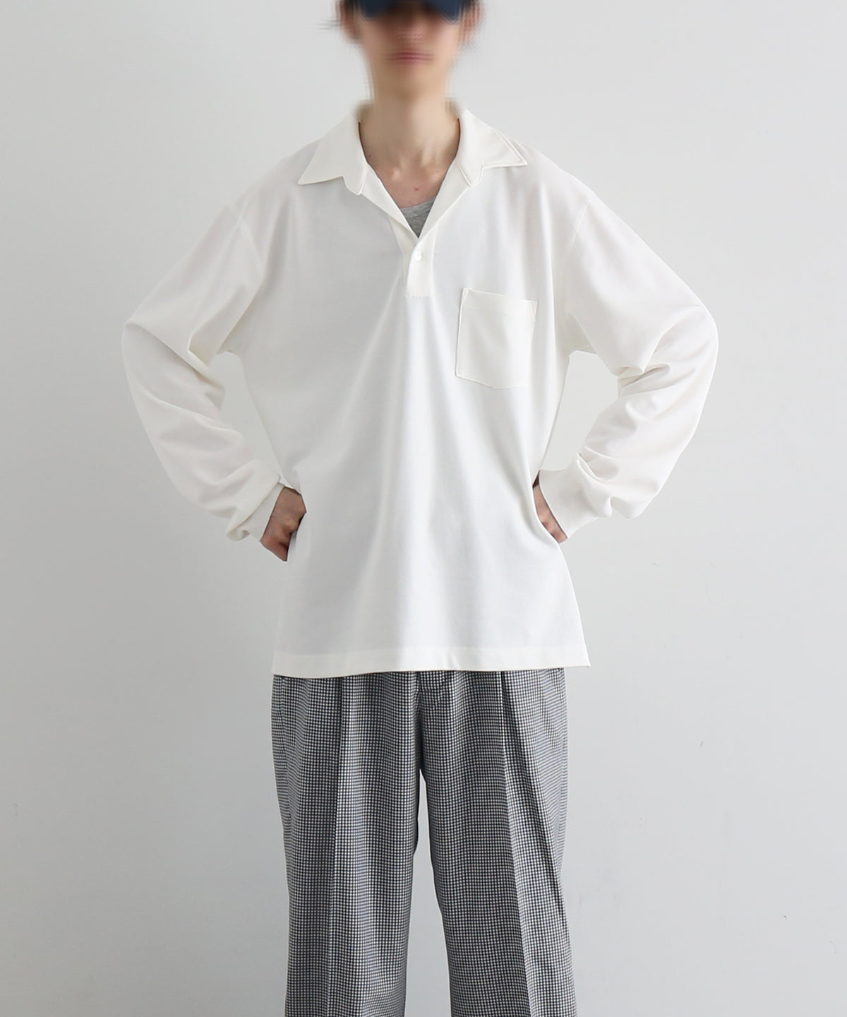 NEONSIGN Unfinished Polo "HCS" LS "OFF WHITE"
